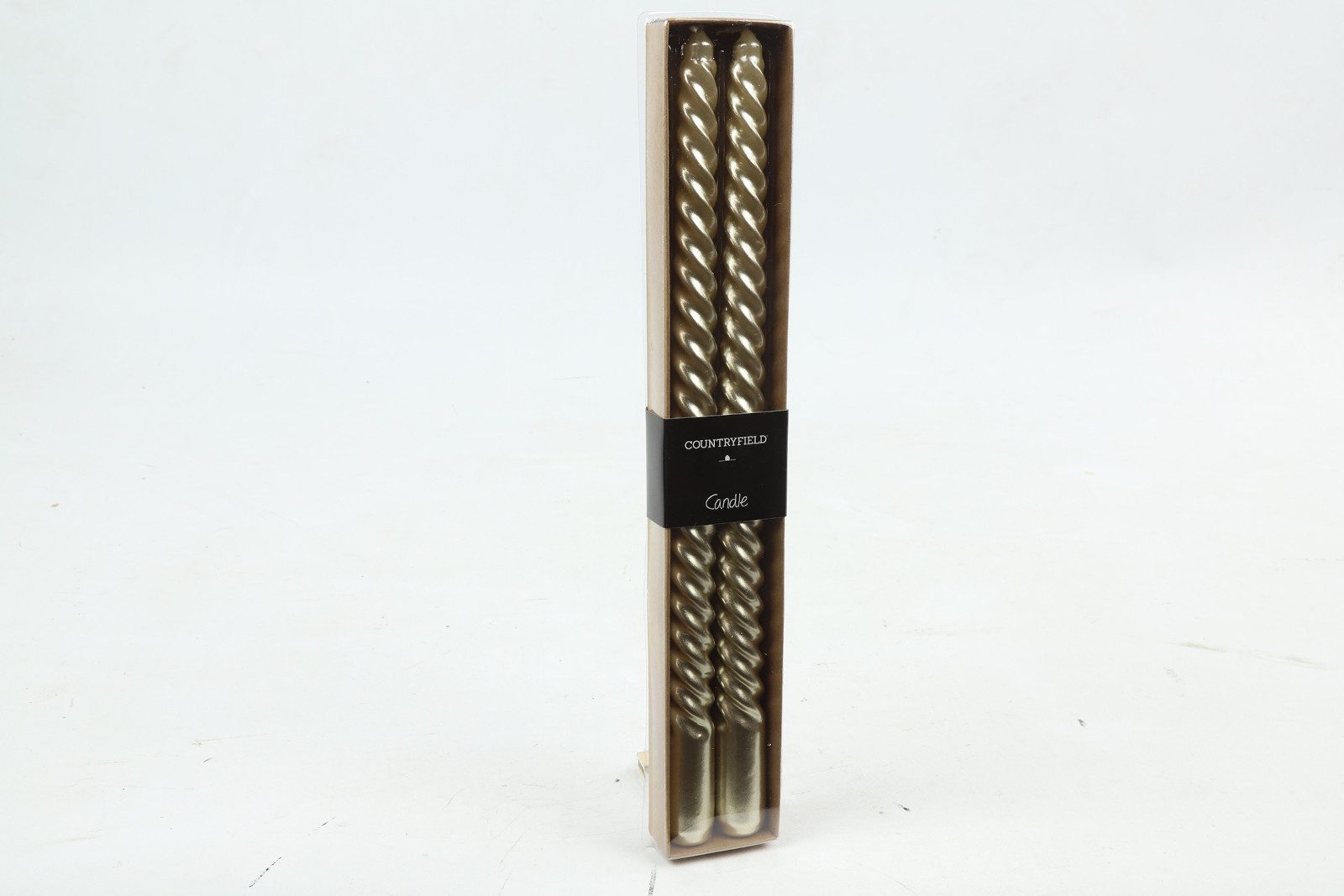 Duftkerze Kerze Twirly L metallic gold 30,7cm