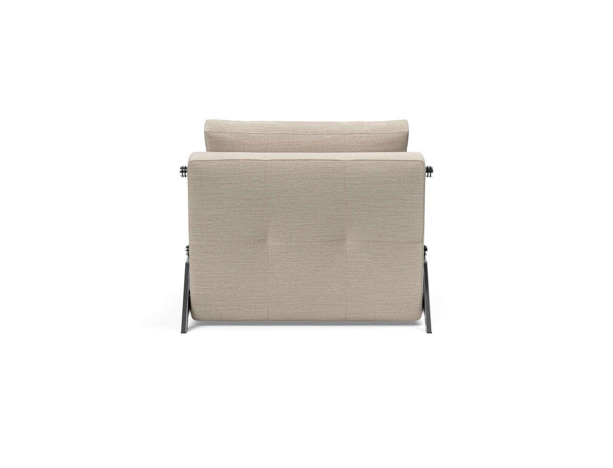 INNOVATION LIVING ™ Sessel CUBED Schlafsessel, bequem, hochwertige Verarbeitung, edle Chrom Füße