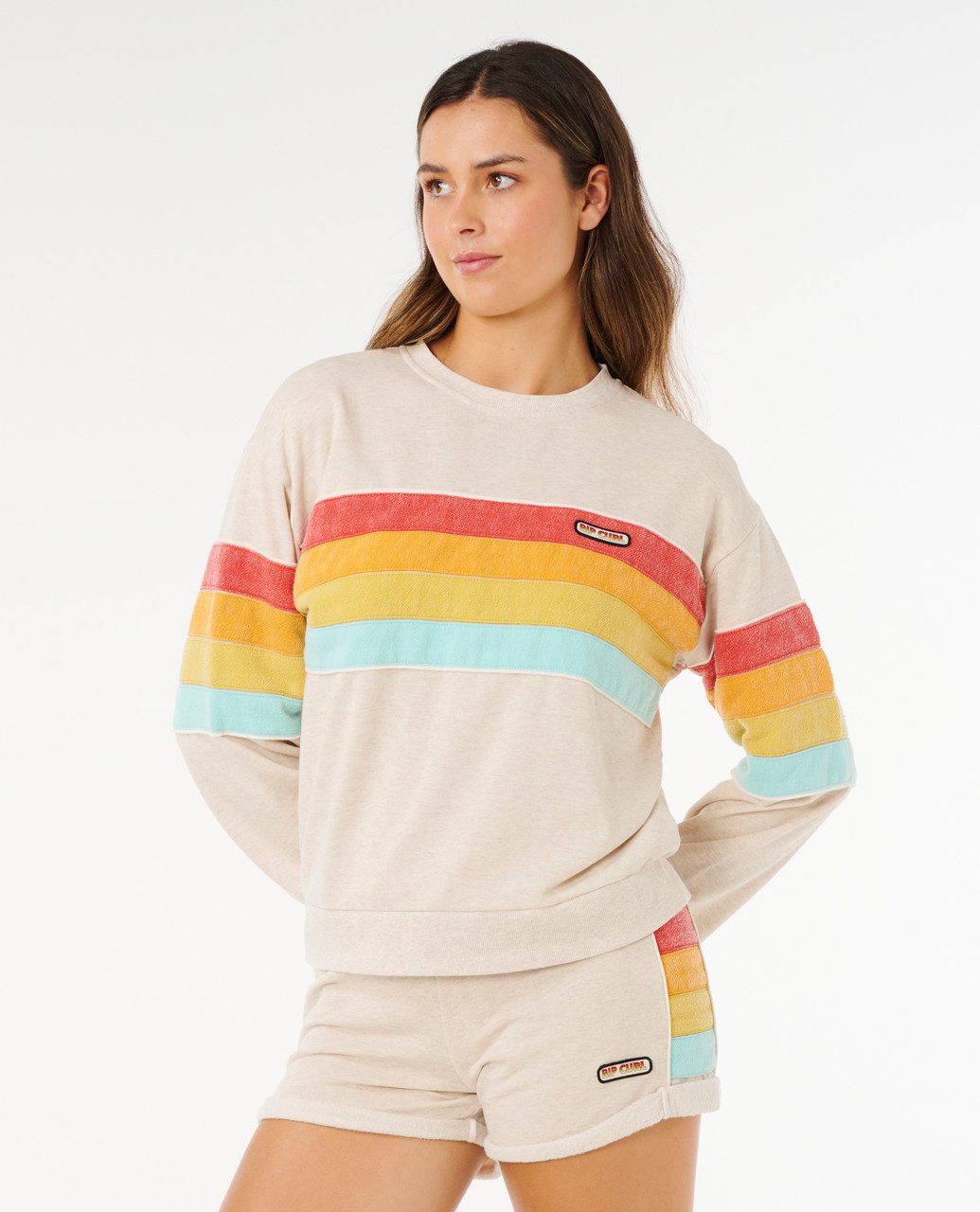 Rip Curl Rundhalspullover Rip Curl Surf Revival Relaxed Crew Fleece günstig online kaufen