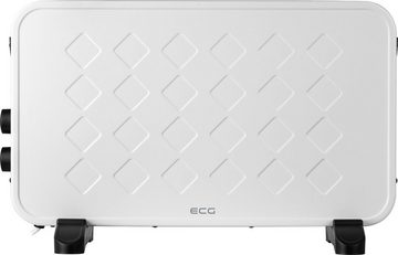 ECG Konvektor TK 2070 weiß, 2000 W, Stufenlose Thermostat-Regelung, Betriebsanzeigen