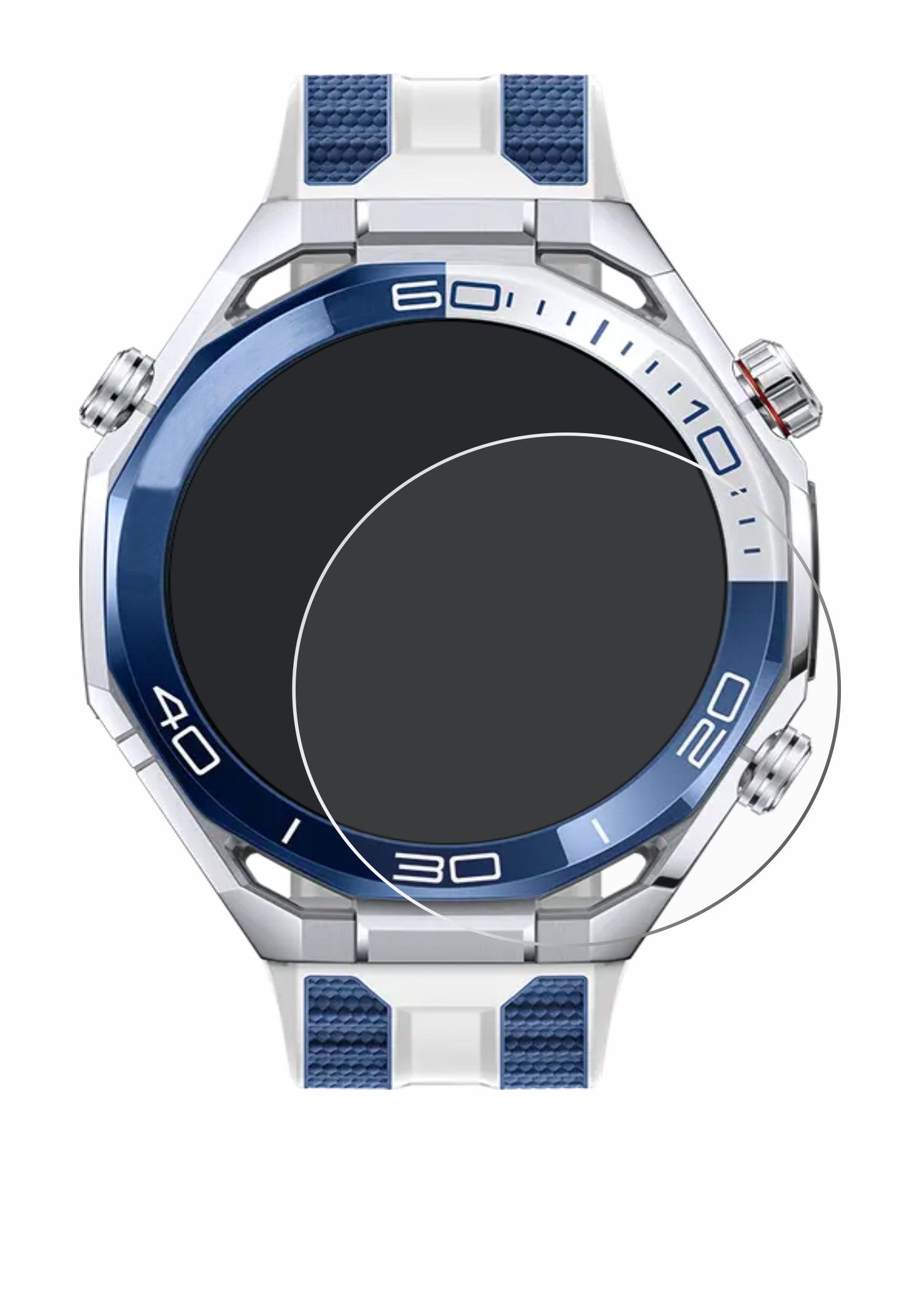 upscreen Displayschutzfolie Schutzfolie für Huawei Watch Ultimate 2 Blue, Displayschutz Schutz Folie Klar Transparent
