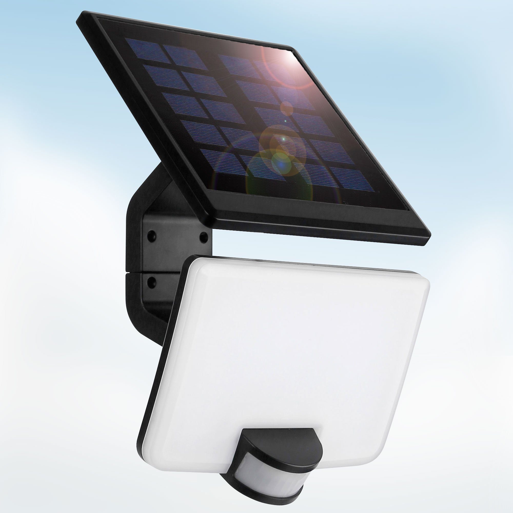Maxkomfort LED Flutlichtstrahler SOLEX, LED fest integriert, 4000K, Neutralweiß, Solar