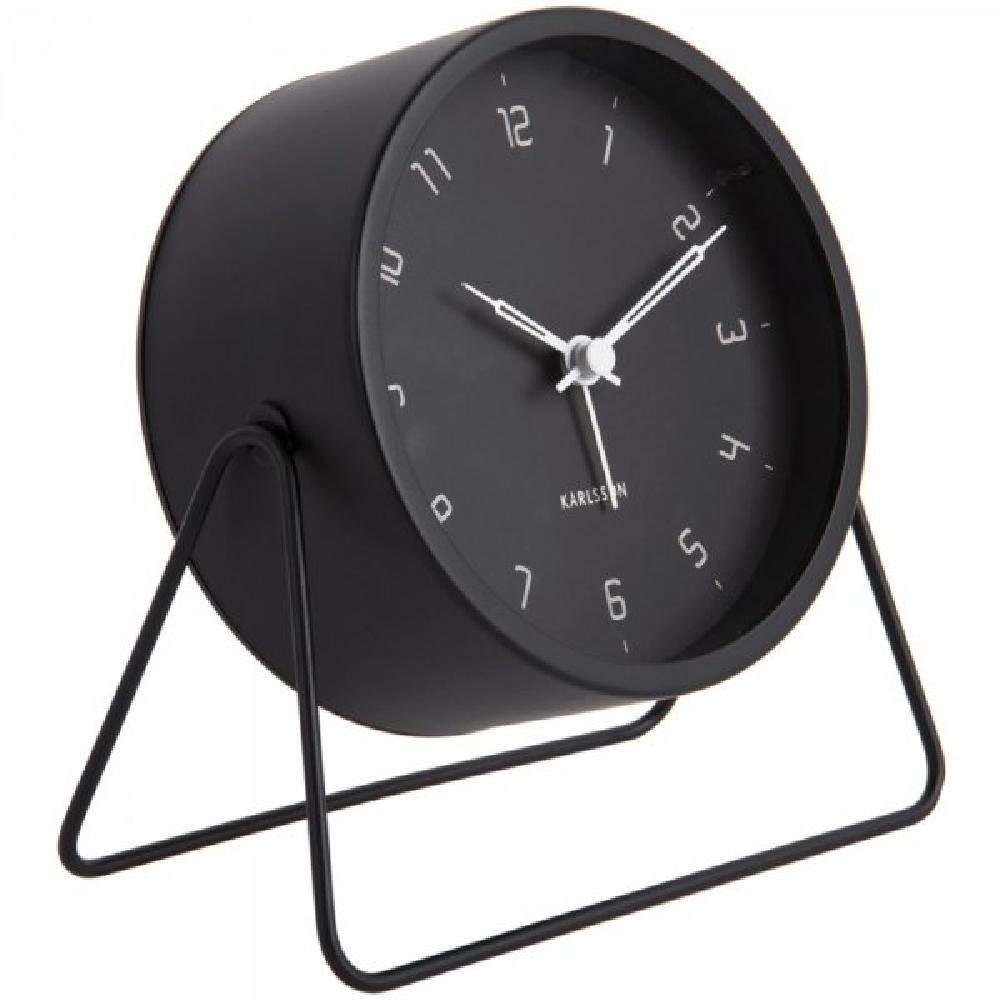 Karlsson Uhr Wecker Stark Iron Matt Black