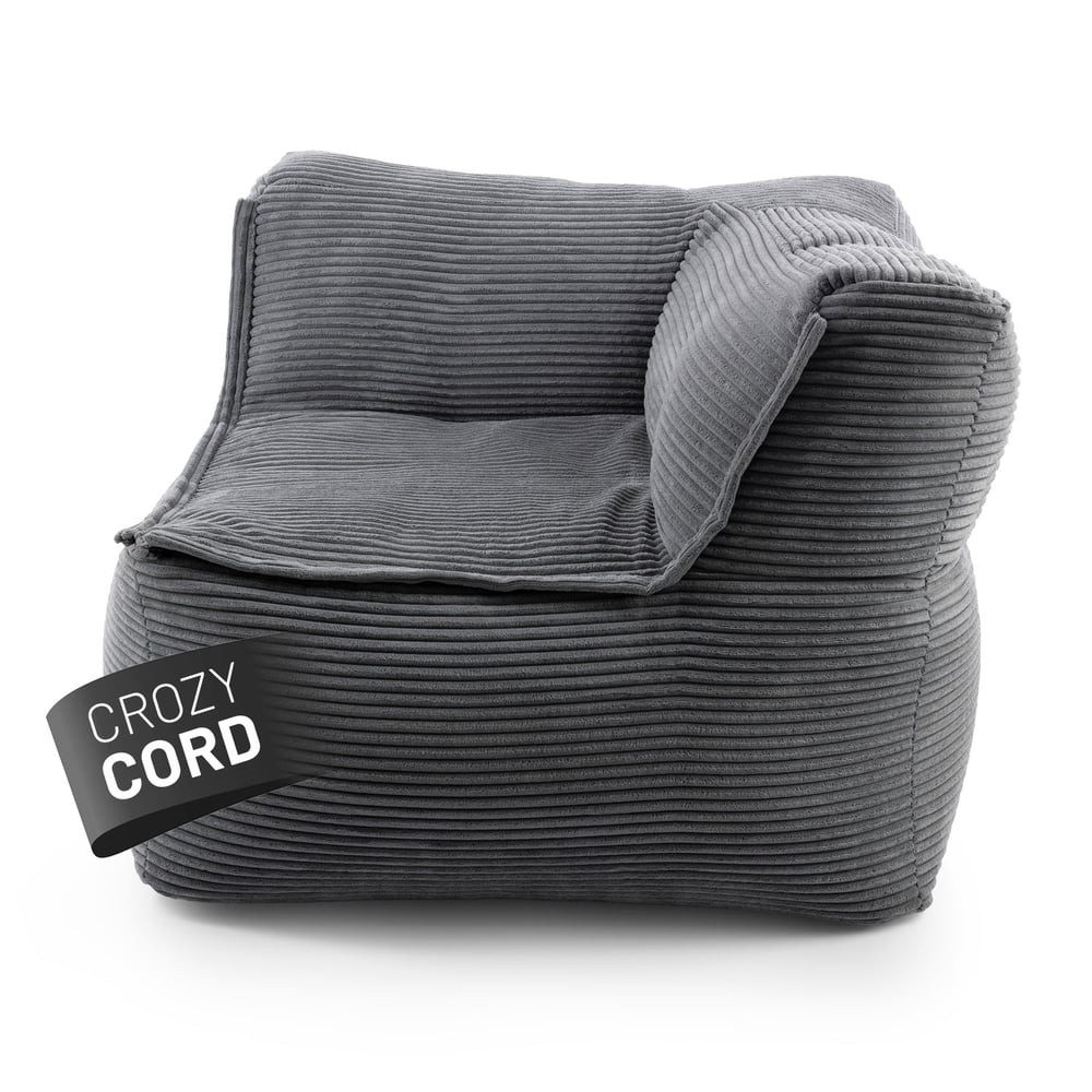 Lumaland Sitzsack Sitzsack-Sofa Modular Cord 81x81x70cm Ecke rechts, Sessel günstig online kaufen