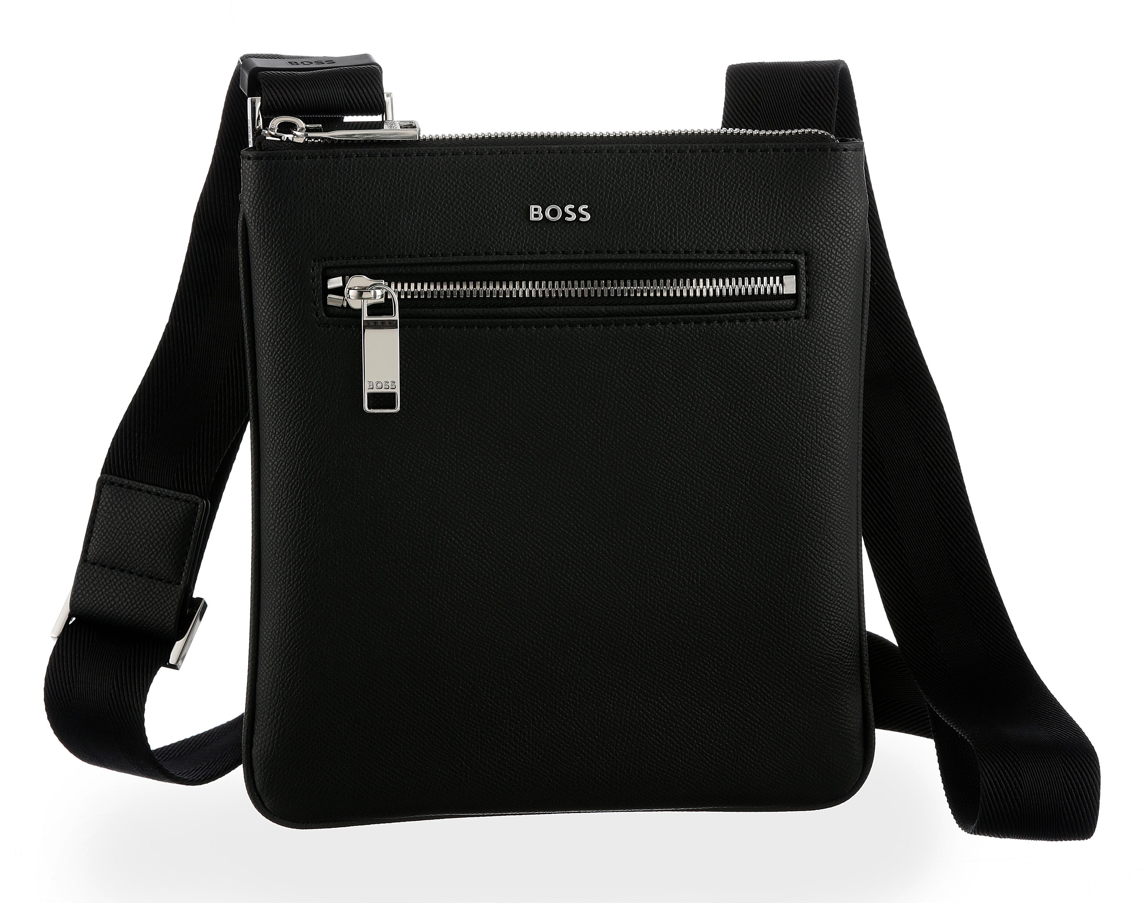 BOSS Umhängetasche Daxter Envelope, Herren Schultertasche, Crossbody-Bag mit Vordertasche