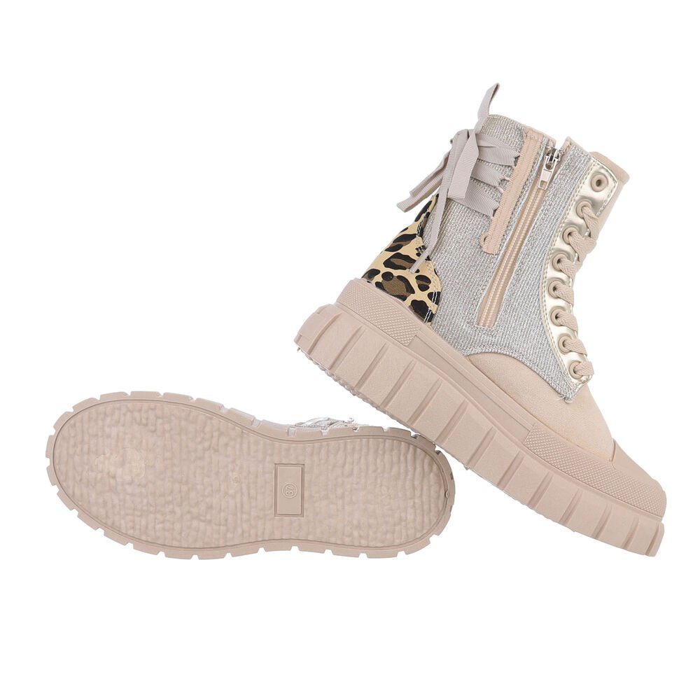 Ital-Design Damen Schnürschuhe Freizeit Schnürstiefelette günstig online kaufen
