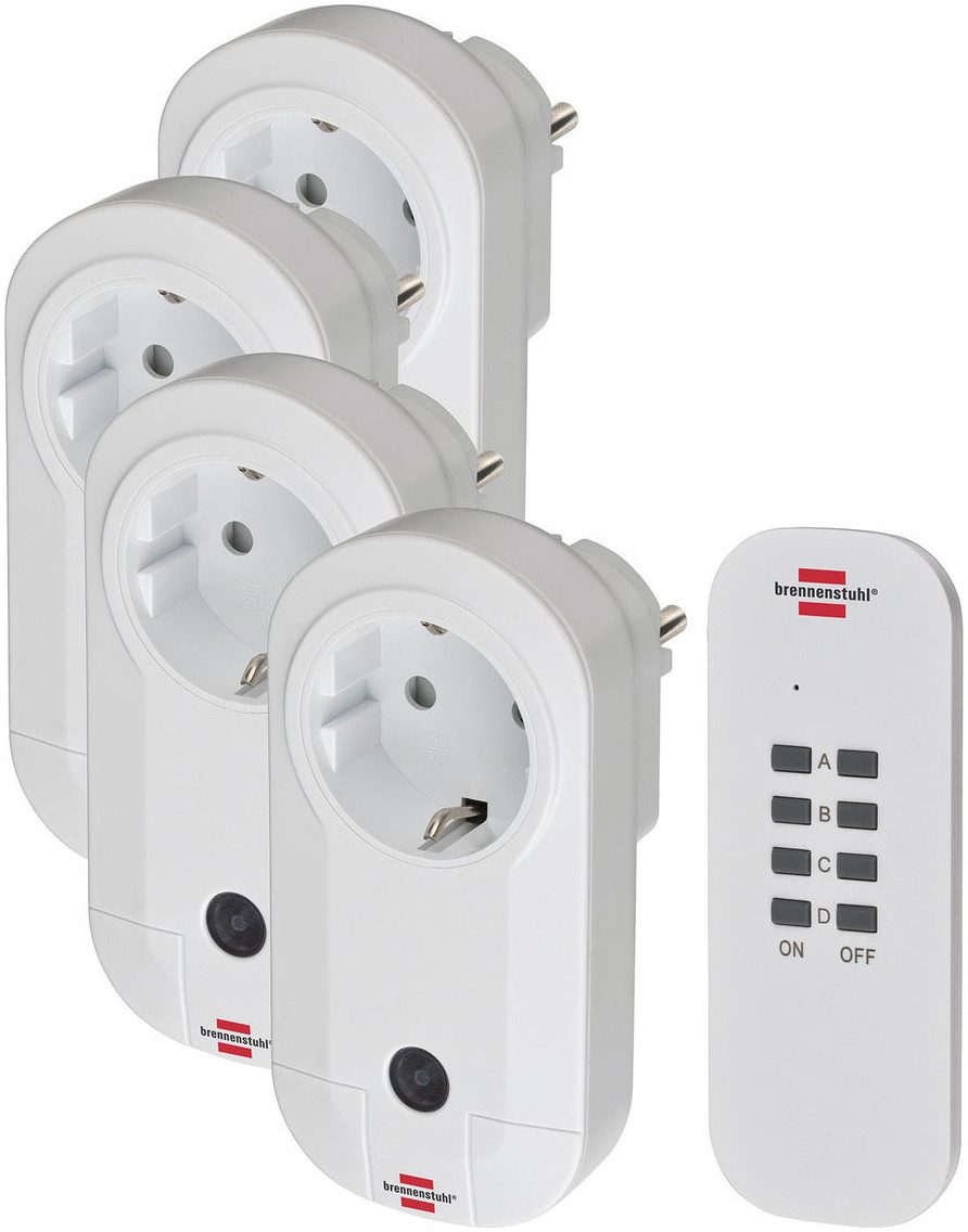 Brennenstuhl Steckdose Comfort-Line Funkschalt-Set 4x IP20, Packung, 4-St.
