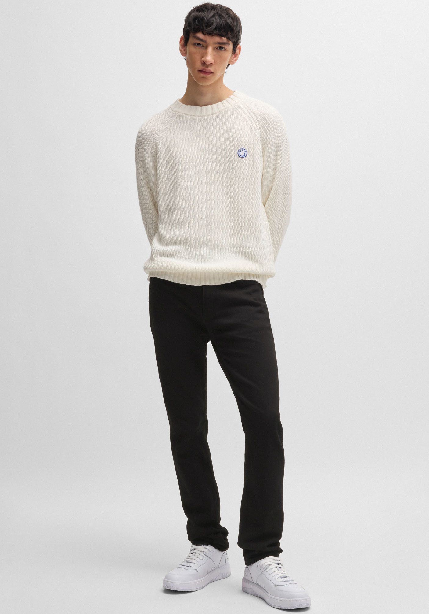 HUGO Slim-fit-Jeans Ash mit Stone-washed-Finish