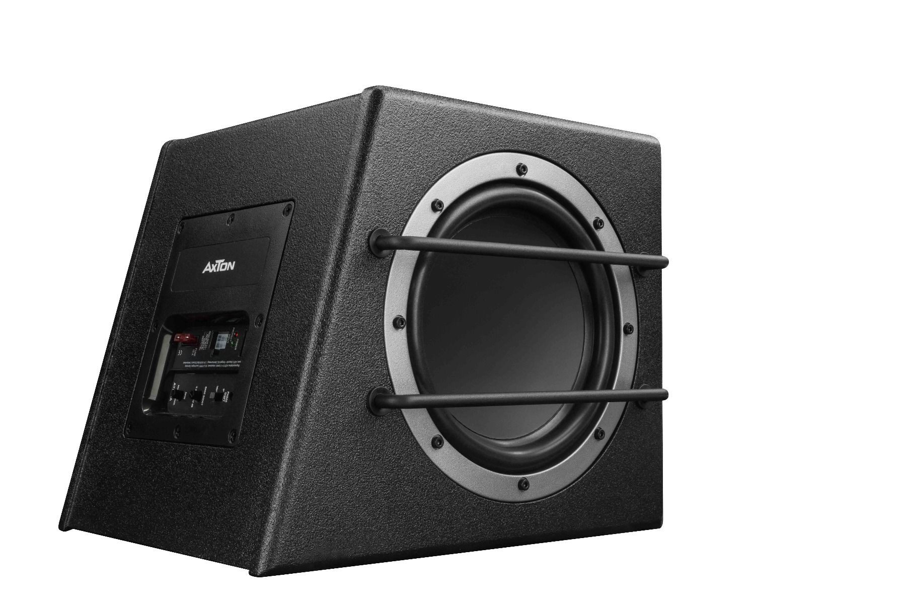 Axton ATB20A 20cm Aktivsubwoofer mit Passivmembram Auto-Subwoofer (100 W, max.: W 25 cm)