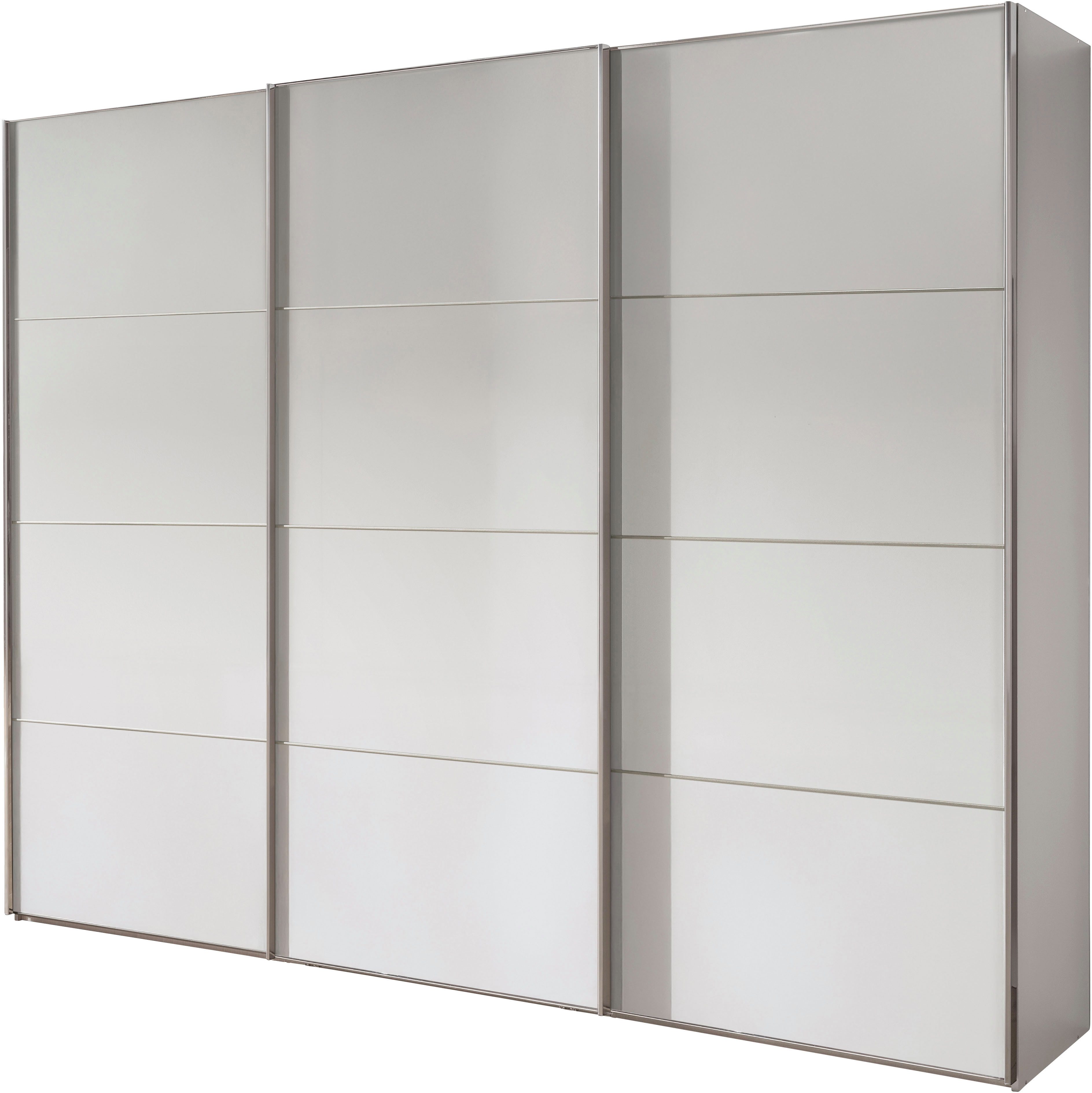 WIEMANN Schwebetürenschrank Phoenix, Made in Germany, modernes Design, Highlight, Blickfang (Viele Farbkombinationen, in 4 Breiten und in 2 Höhen erhältlich) maximaler Staurraum, inkl.Einlegeböden, Wäscheböden u. Dämpfer