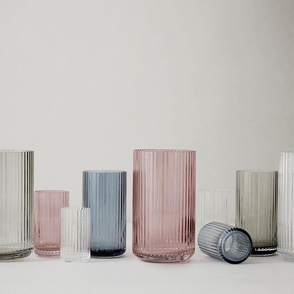 Clear Vase (38cm) Porcelain Porcelæn Glas Transparent Lyngby Dekovase