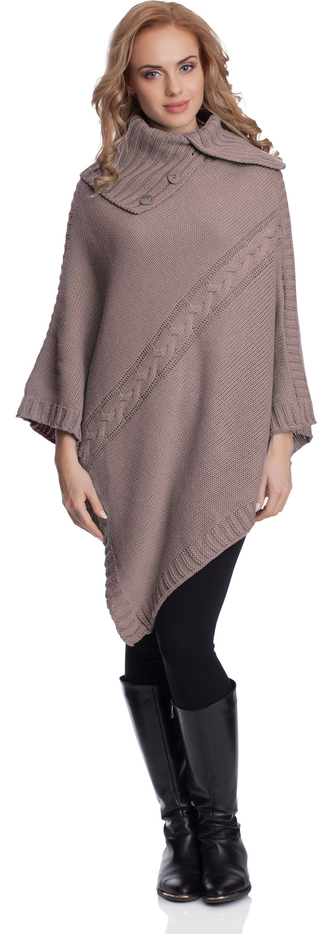 Merry Style Strickponcho Damen Poncho 2V3T1 günstig online kaufen