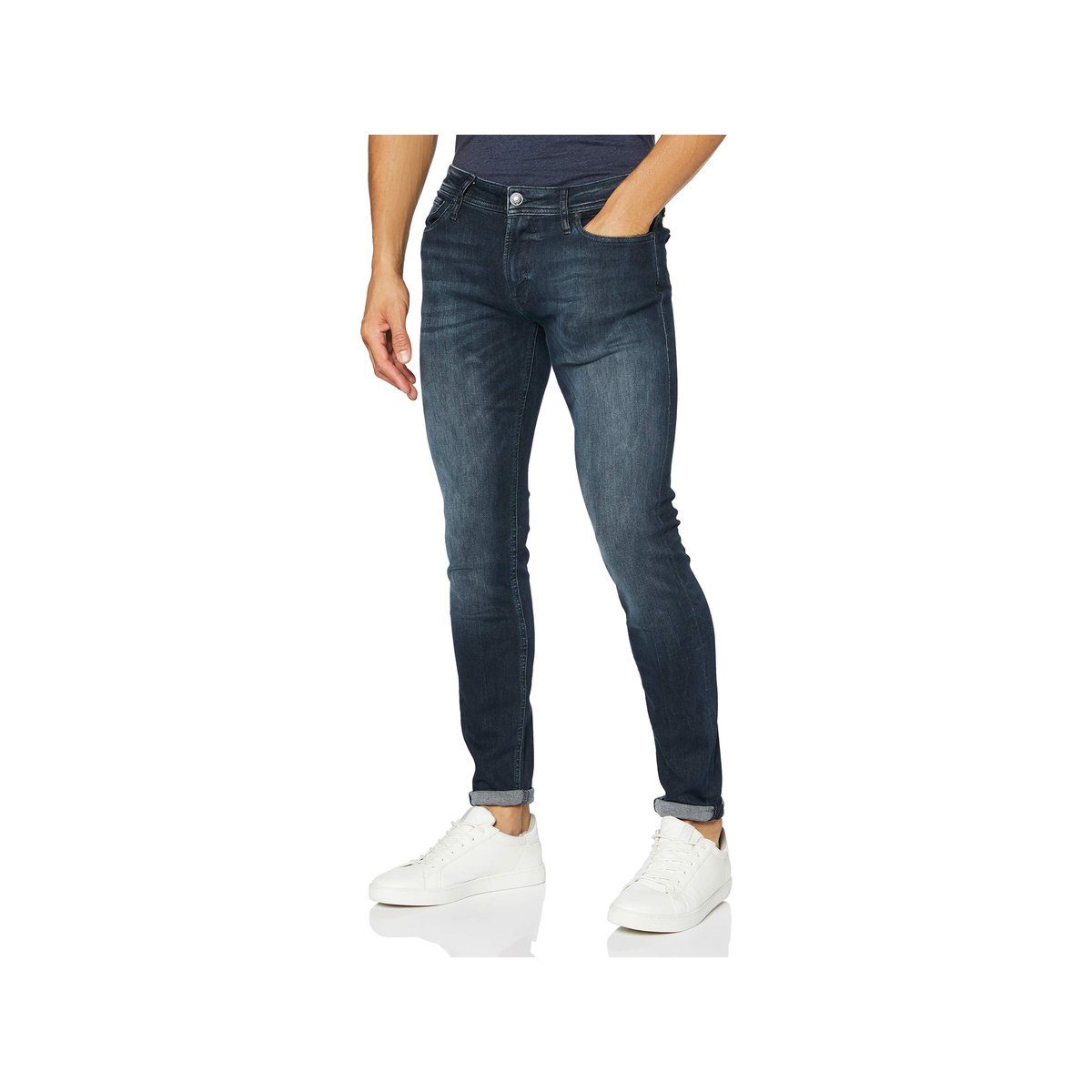 regular & Straight-Jeans (1-tlg) Jack schwarz Jones
