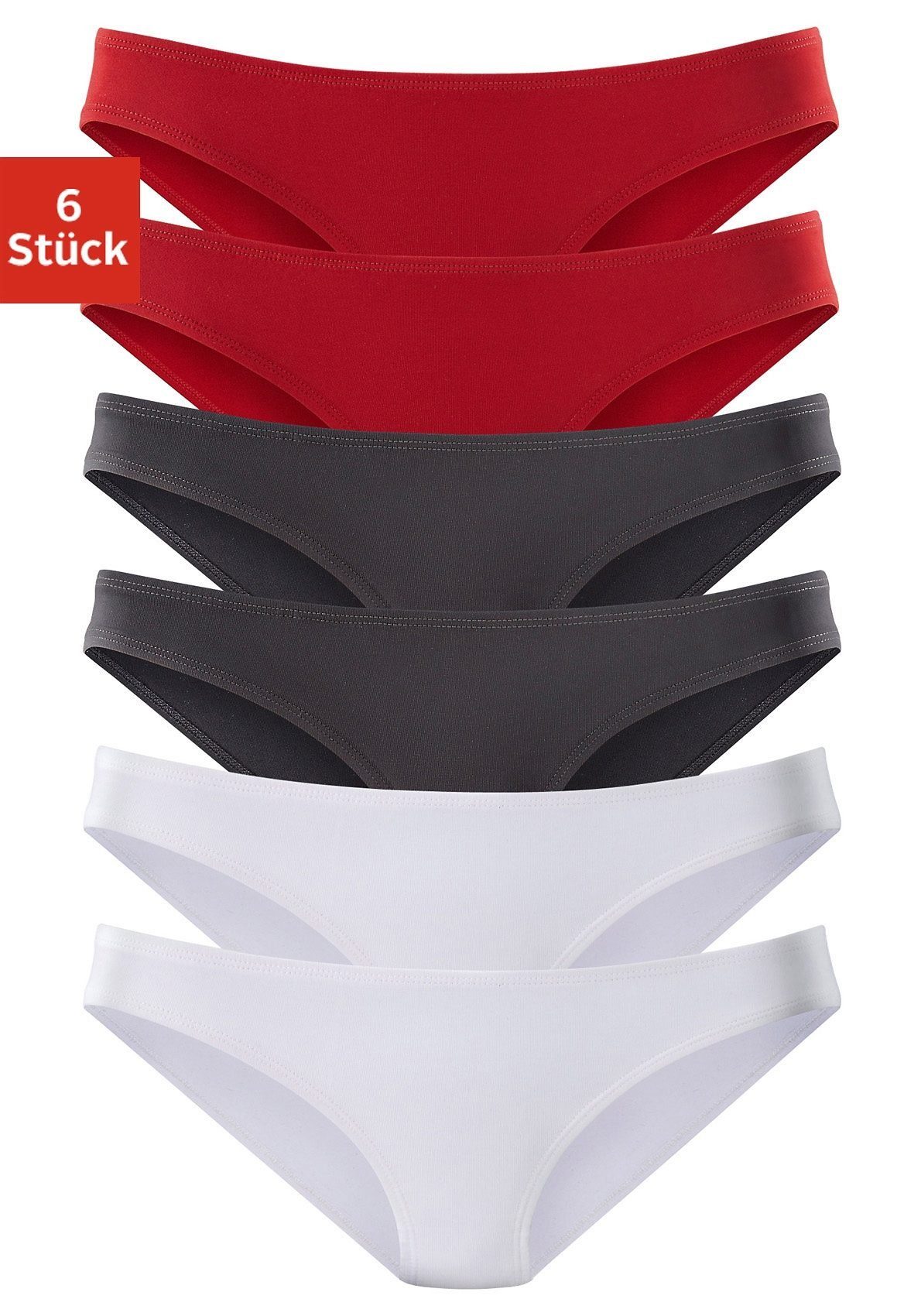 vivance active Bikinislip (6er-Pack) aus weicher günstig online kaufen