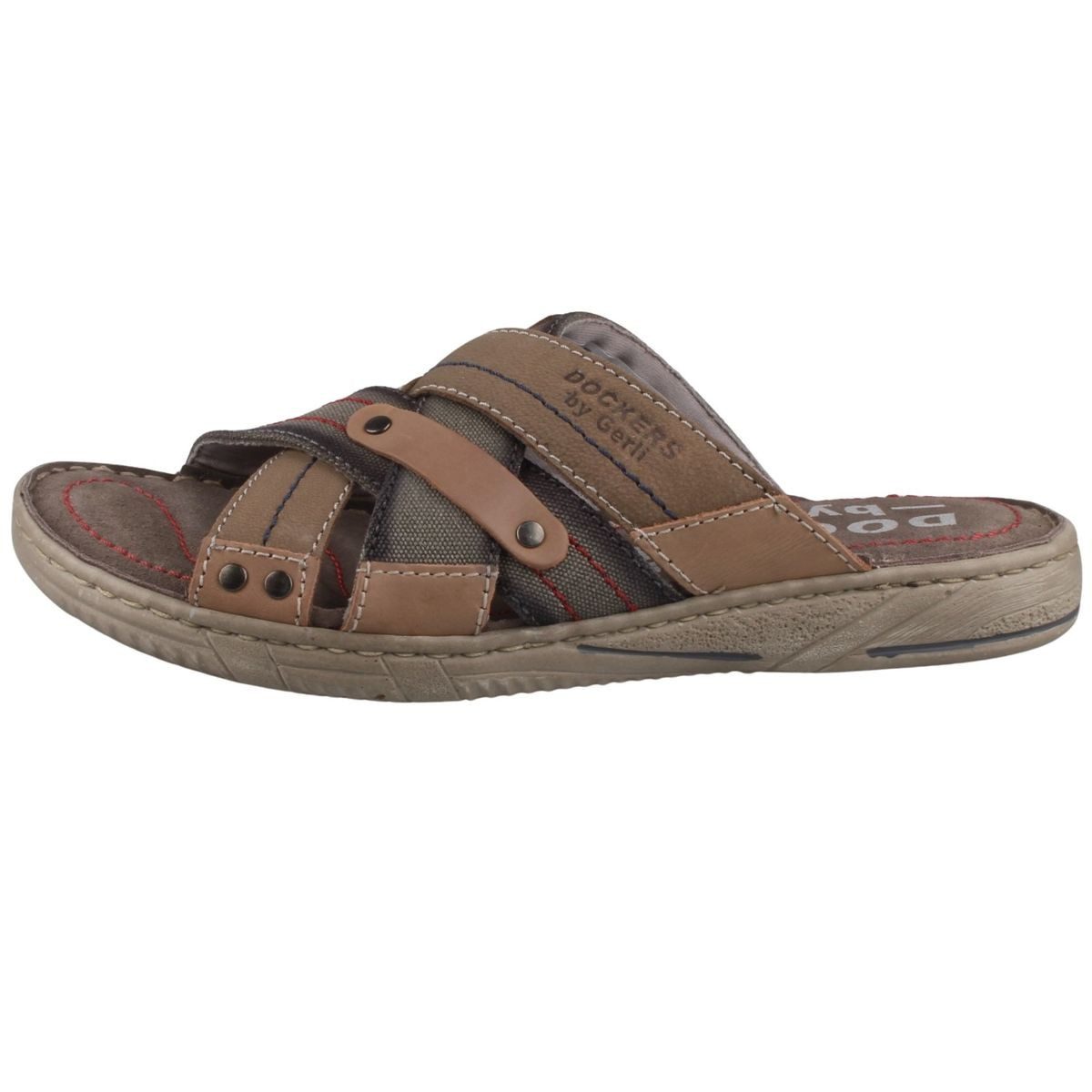 Dockers by Gerli 50NE001-107200 Clog Sandale mit weichem Lederfußbett