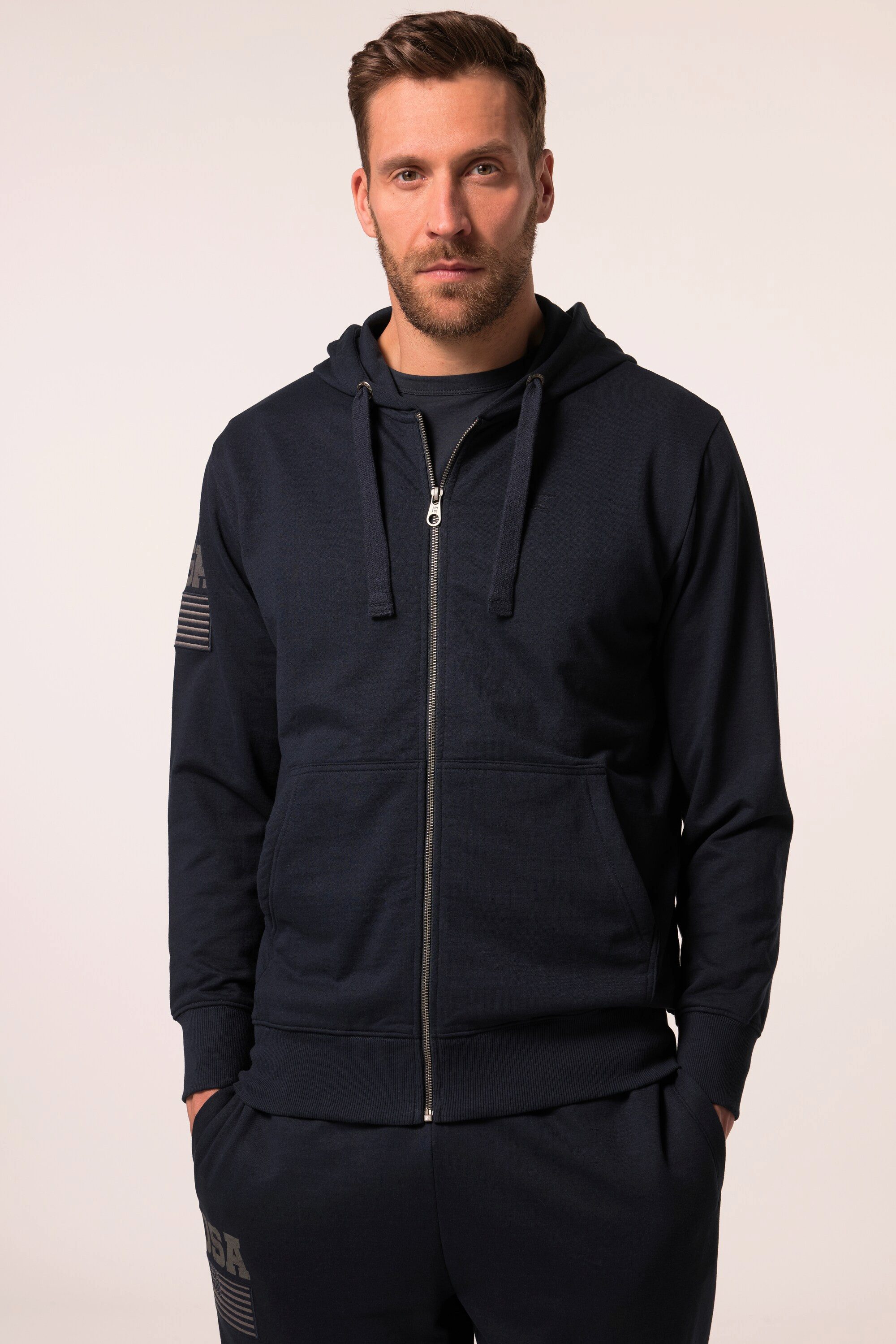 Fleecejacke Hoodiejacke Iron Anvil Fitness Kapuze