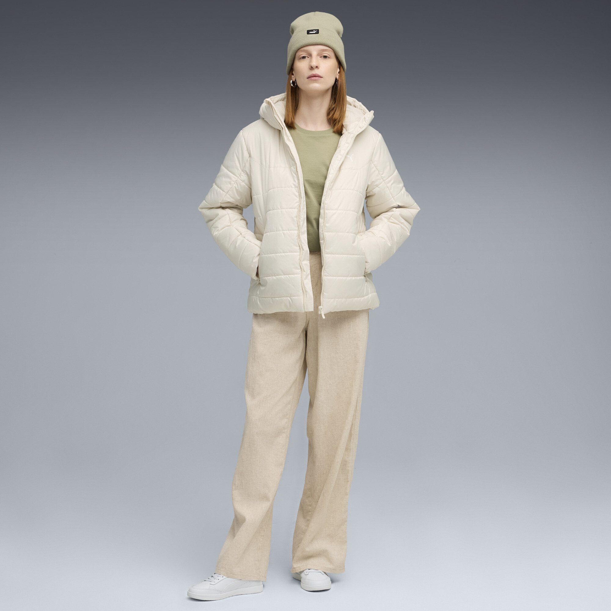PUMA Winterjacke Essentials Wattierte Kapuzenjacke Damen – Bild 4 von 5