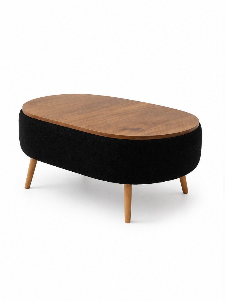 Skye Decor Couchtisch Snug Japandi (1-St), Teddy-Optik mit Stauraum