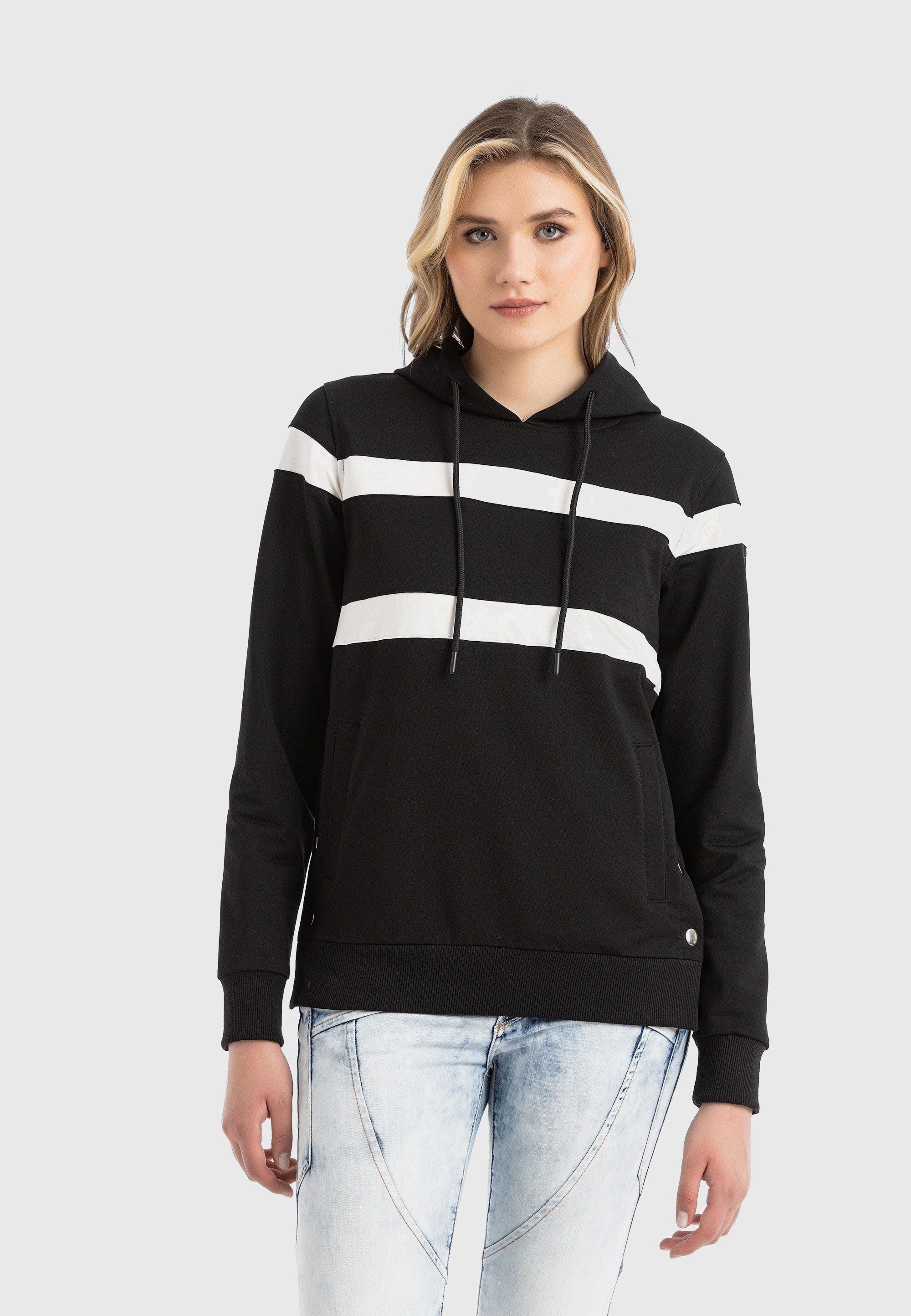 Cipo & Baxx Sweatshirt HOODIE SWEATSHIRT (1-tlg) Ein Must-have für deine Garderobe