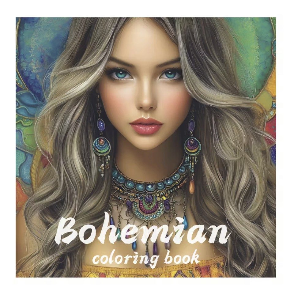 Venicce Love Malvorlage Malbuch Bohemian,Mädchen und Frauen,Perfektes Geschenk zum Geburtstag (1-St)