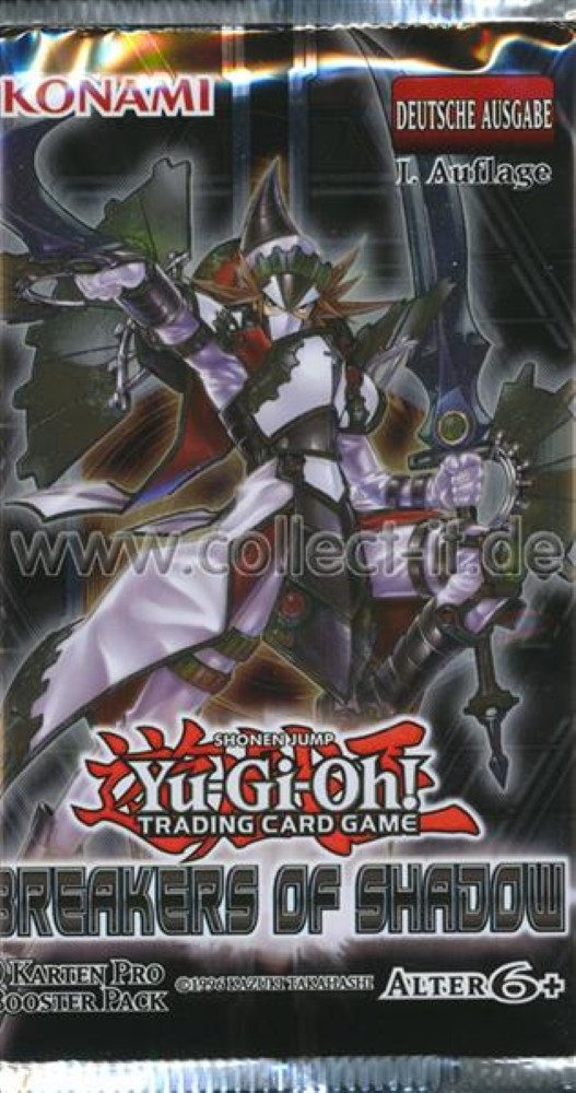 Yu-Gi-Oh Sammelkarte Breakers of Shadow - 1 Booster - Deutsch - 1. Auflage