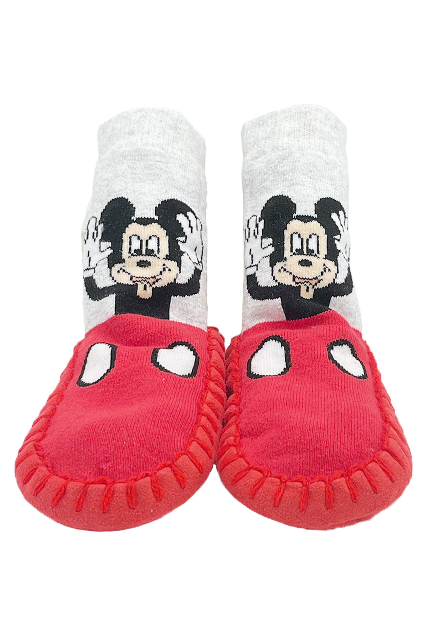 Disney Mickey Mouse Jungen Hausschuh-Socken Stopper-Socken Hausschuh