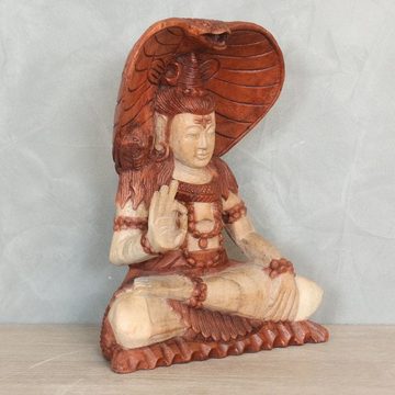 Oriental Galerie Dekofigur Holzfigur Sitzende Shiva 30 cm (1 St)