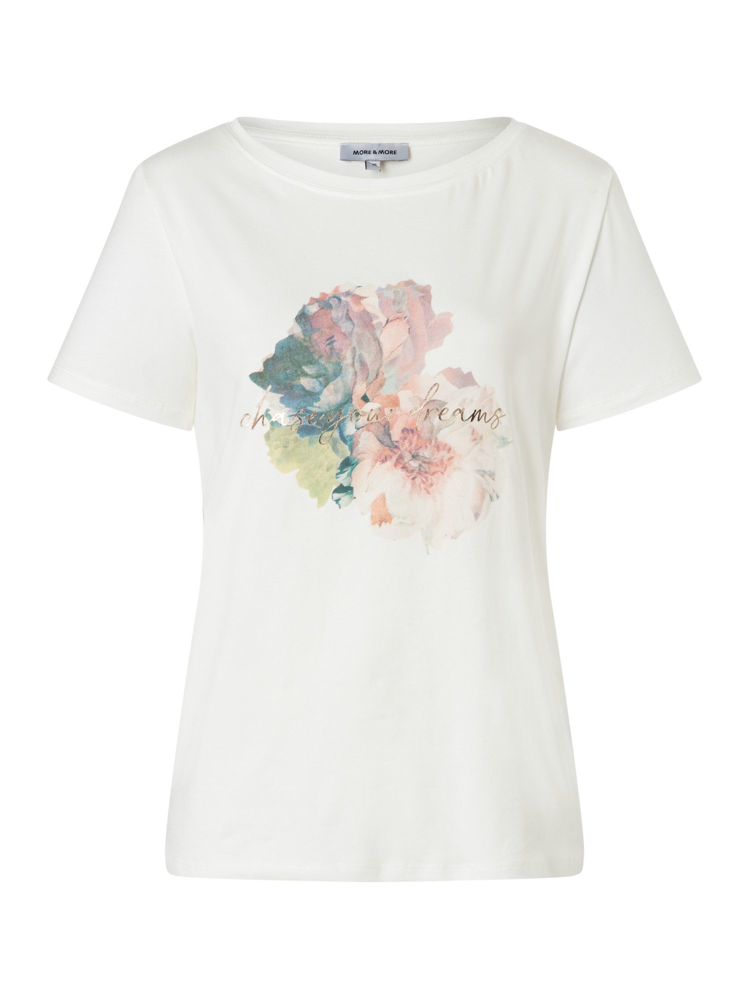 MORE&MORE Kurzarmshirt Baumwollmix-Printshirt kurzarm günstig online kaufen