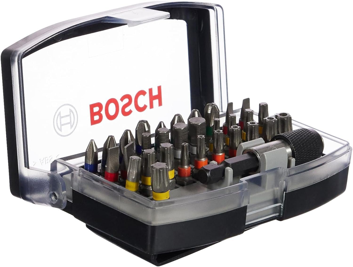 TH- BOSCH PZ-, 32tlg. Professional Schrauberbit-Set Bohrer- Bitset und Bosch T-, (PH-, Hex-,