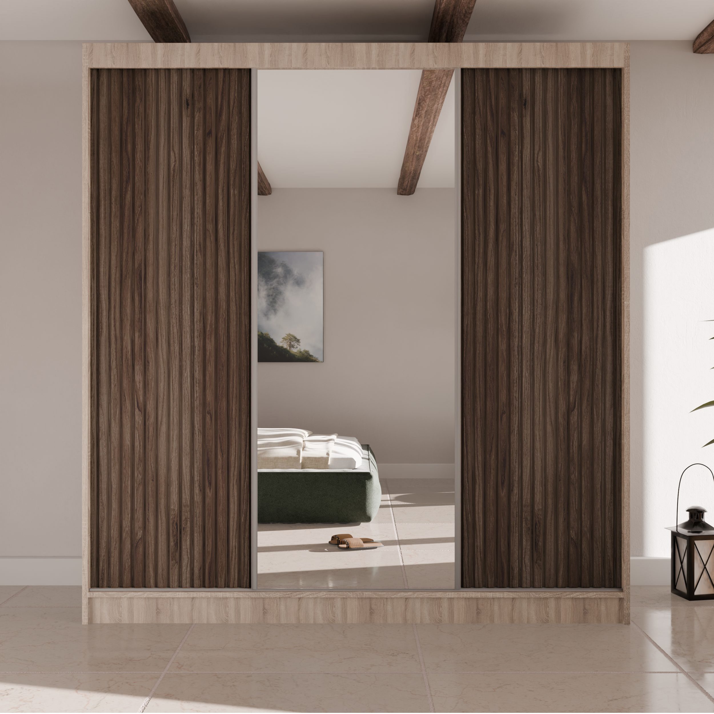 Beautysofa Kleiderschrank RAMOS II Breite: 200cm, günstig online kaufen