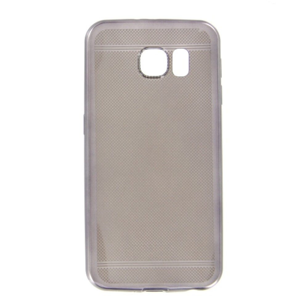 Handytasche Silikon Handyhülle für Samsung Galaxy S6 Grau Schutz Tasche (Silikonhülle)