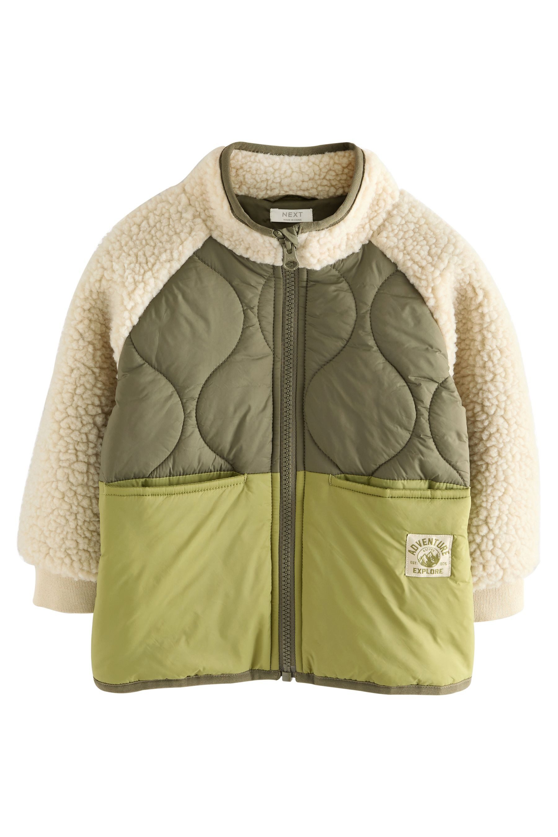 Next Hemdjacke Bomberjacke Borg-Hemdjacke in Blockfarben günstig online kaufen