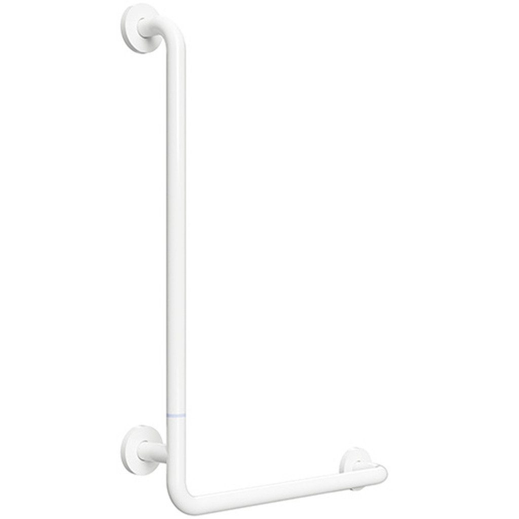 BRILLANTBAD® Haltegriff BELP Duschgriff Steckbar Links Eisen Weiß für Bad & WC >> Bohren