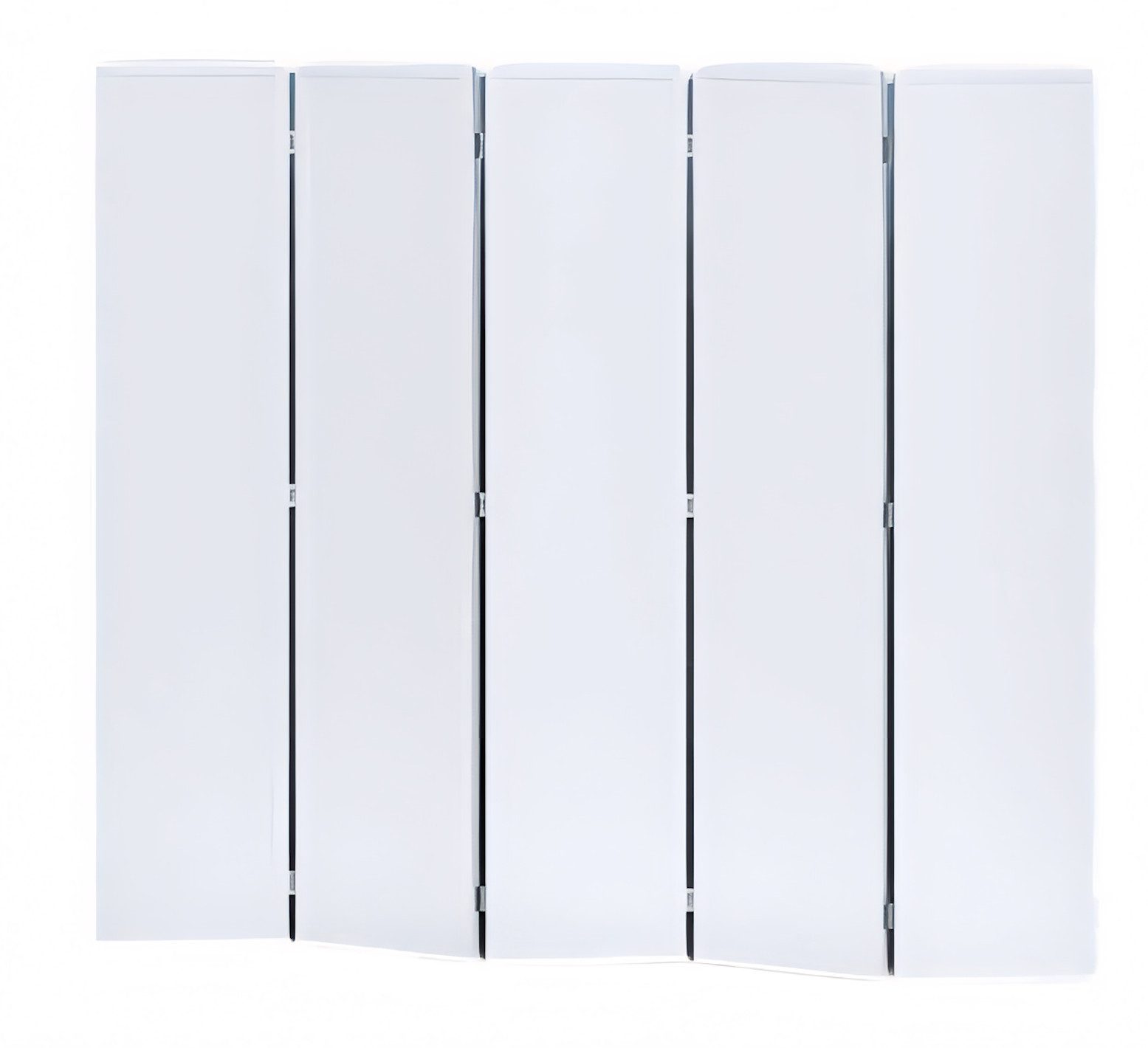 JVmoebel Paravent Eleganter weißer Raumteiler aus MDF für stilvolle Raumgestaltung (5 St), Made in Europe