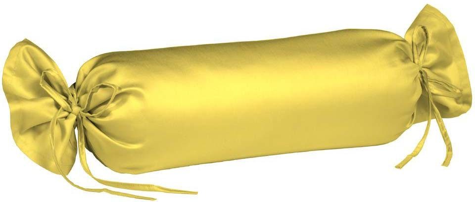 fleuresse Nackenrollenbezug Colours, (2 Stück), Mako Satin, glänzend, glatt, Premium Qualität