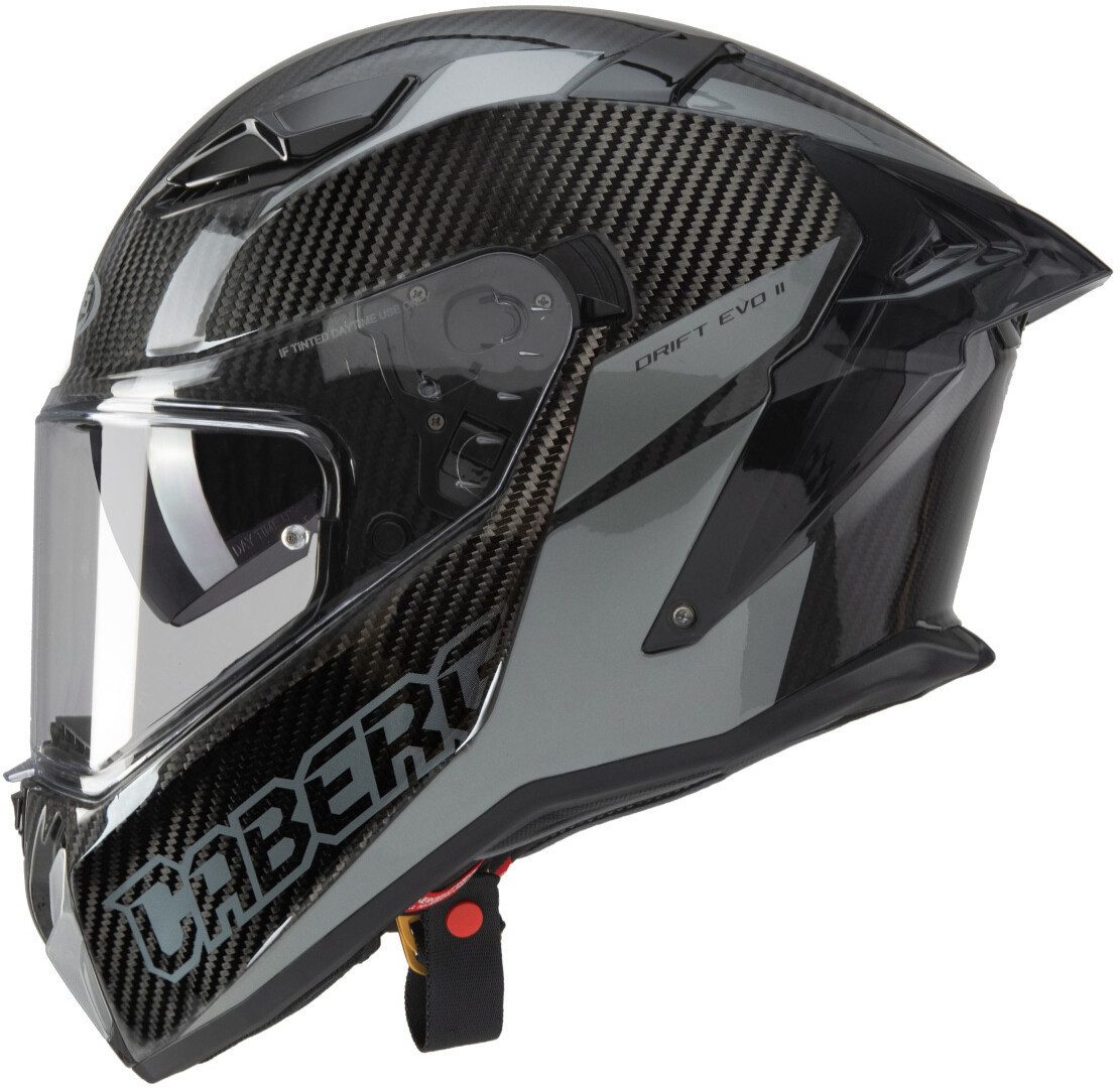 Caberg Motorradhelm Drift Evo II Carbon Nova Helm, vorbereitet für Kommunikationssystem,Notfallsystem-Polsterung (EQ