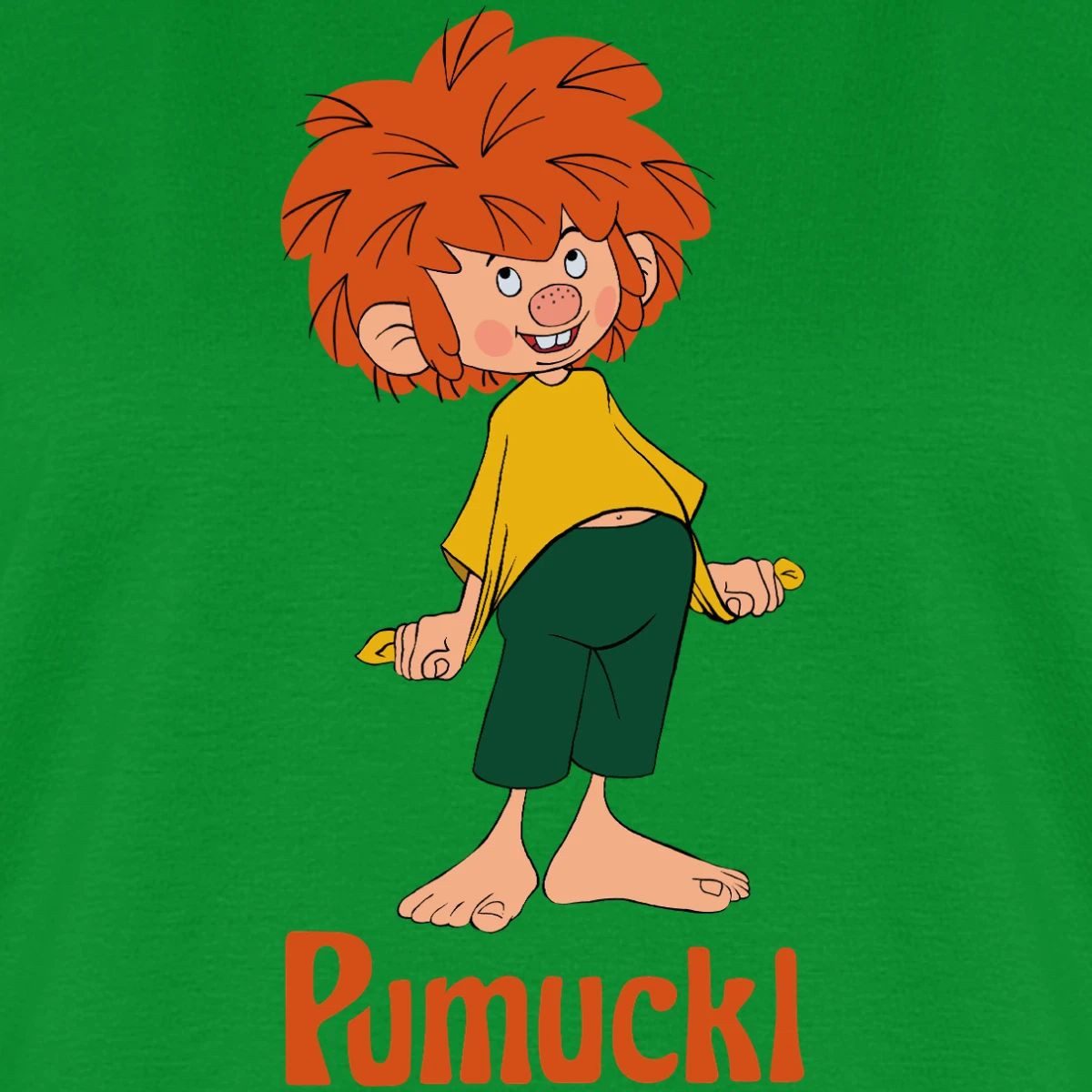 Spreadshirt T-Shirt Pumuckl Mit Frecher Pose Und Verschmitztem Lächeln Frau günstig online kaufen