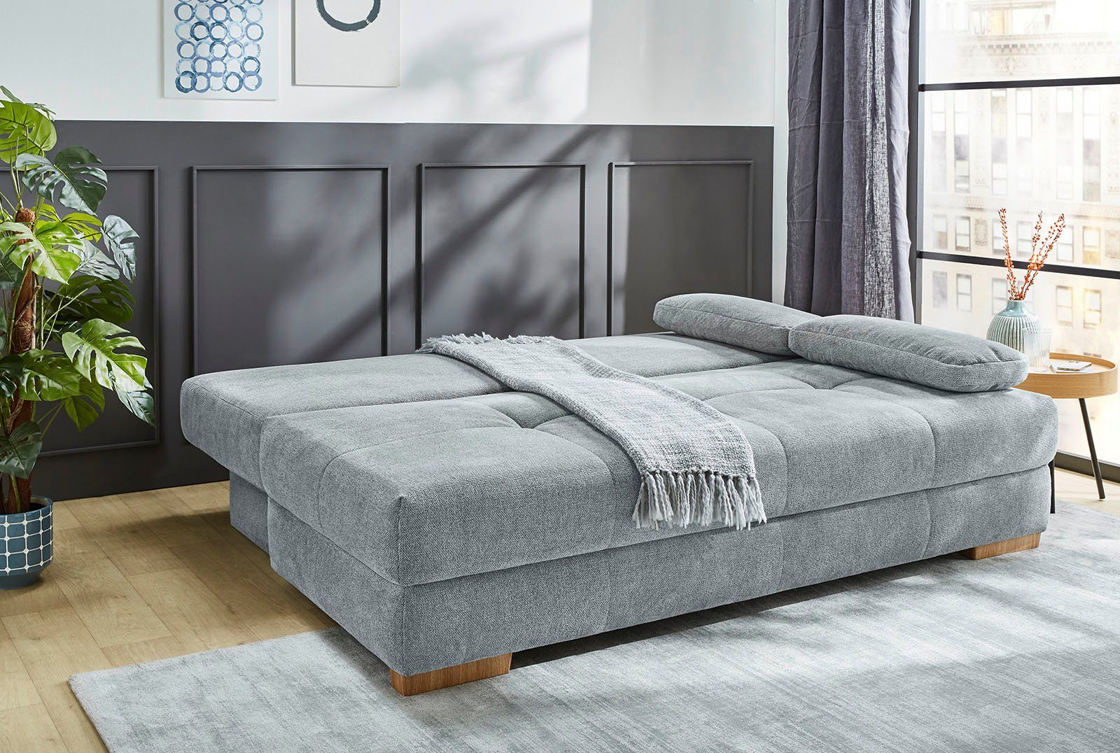 Jockenhöfer Gruppe Schlafsofa Calli, B: 205 cm, Liegefl. 160x200 cm, Dauerschläfer, mit Bettfunktion & Bettkasten, Tonnentaschenfederkern