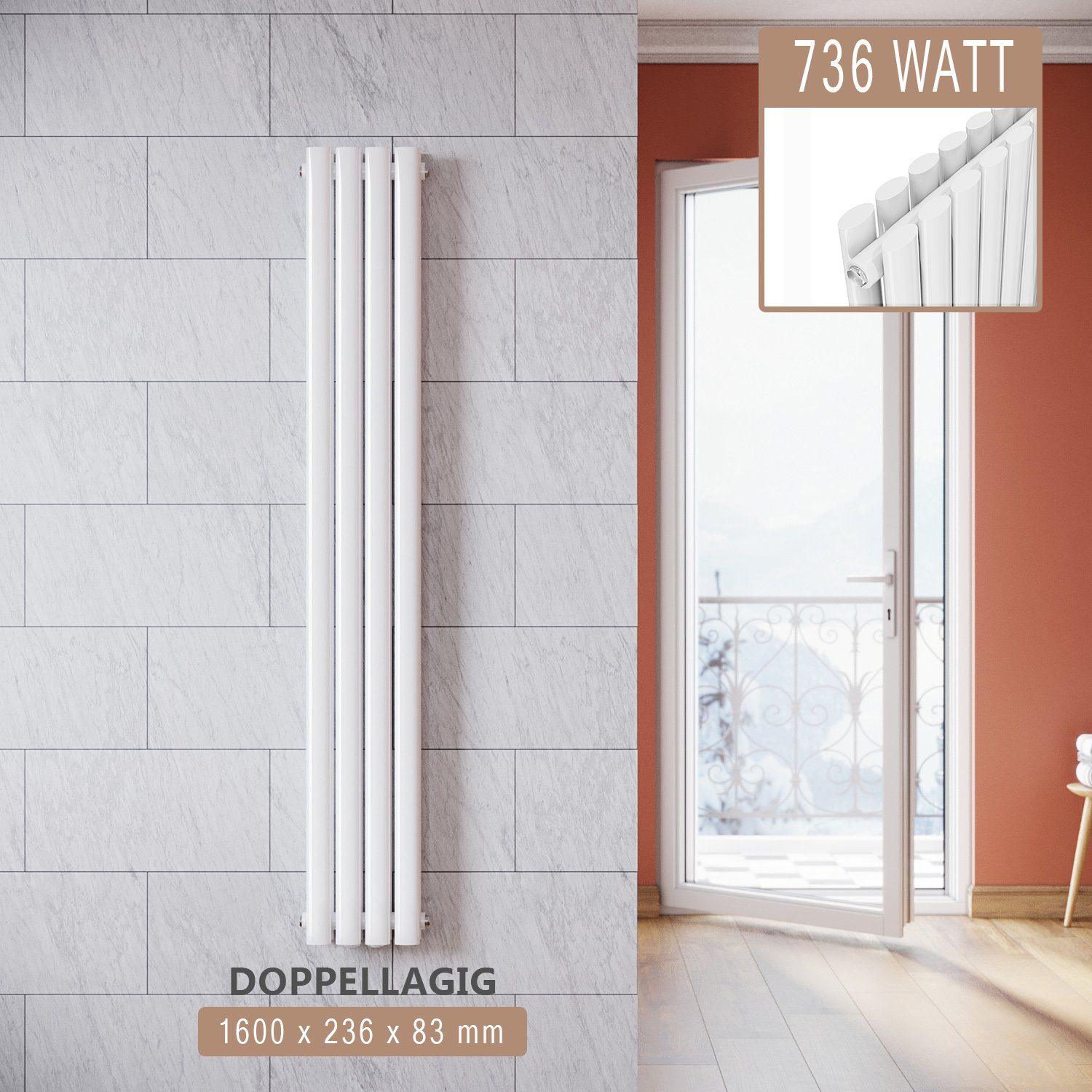 ELEGANT Badheizkörper Heizkörper Design Bad Heizkörper günstig online kaufen