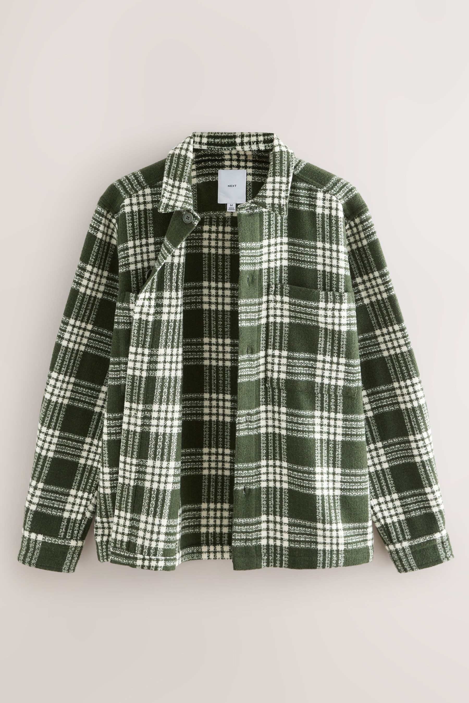 Next Hemdjacke Hemdjacke aus Twill mit Karomuster (1-St)