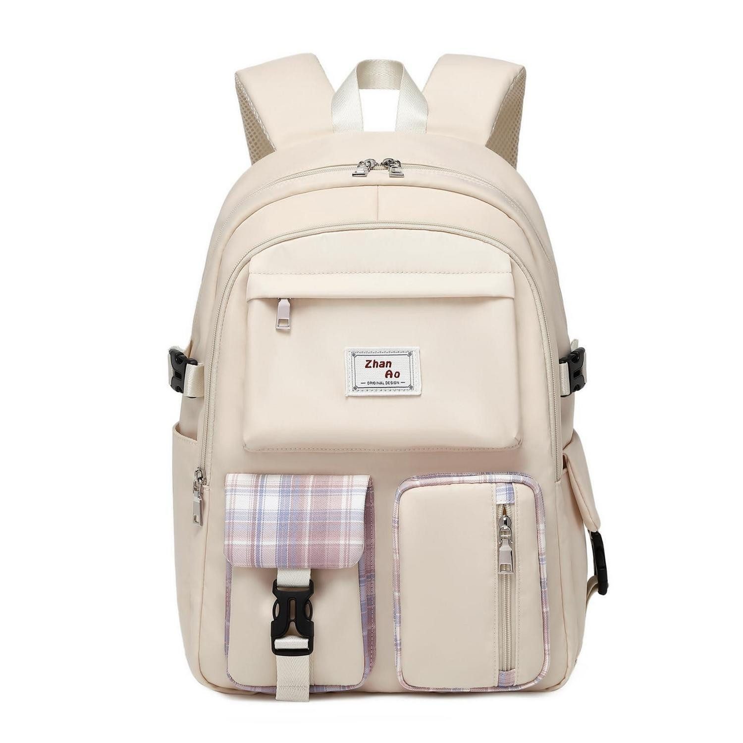 LuxusKollektion Schulranzen Rucksack 15,6 Zoll Laptop Fach Wasserdicht Weiss