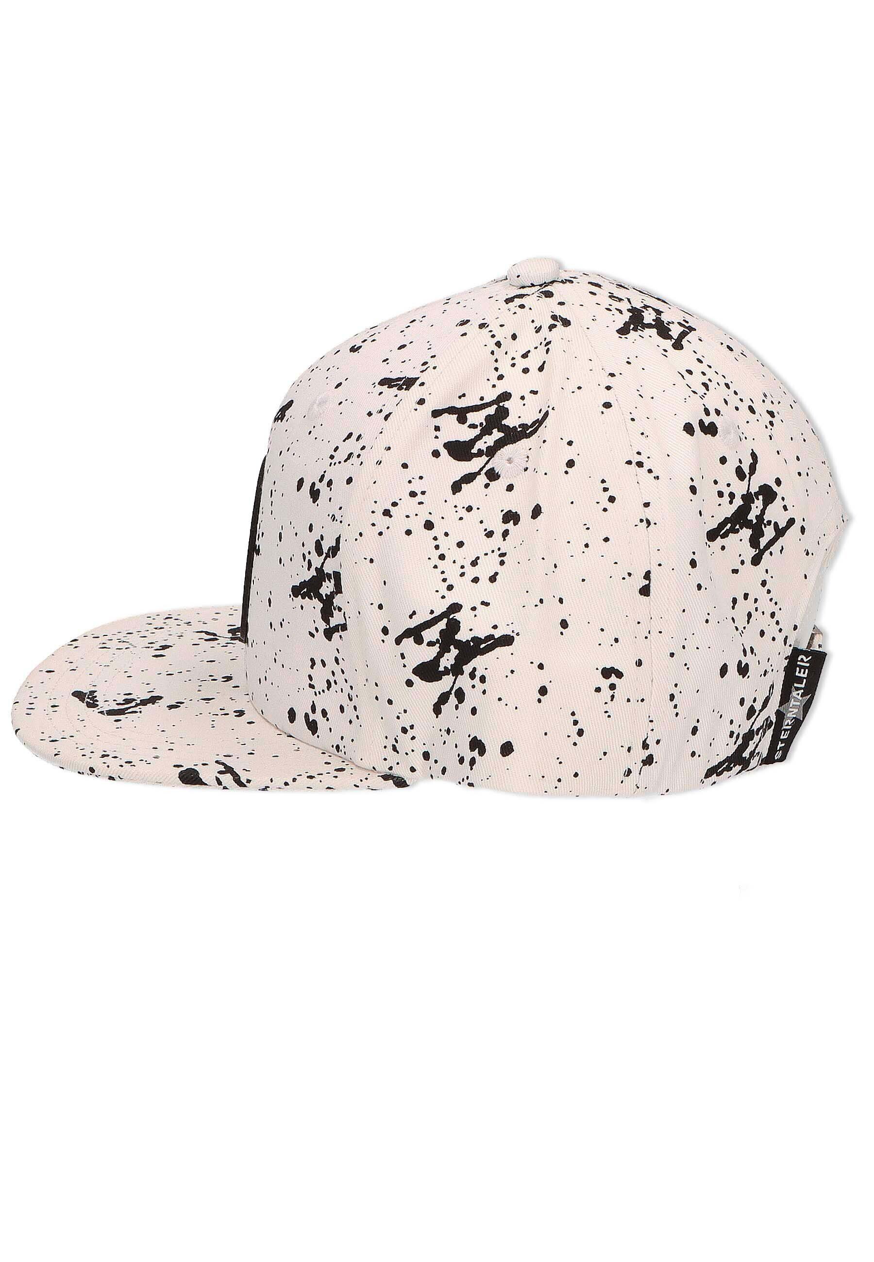 Sterntaler® Baseball-Cap Weiß mit Badge Kinder Baseball für mit Hut Sonnenschutz Canvas Größenregulierung (1-St., mit Cap weißfarbig aus Muster) Cap Basecap