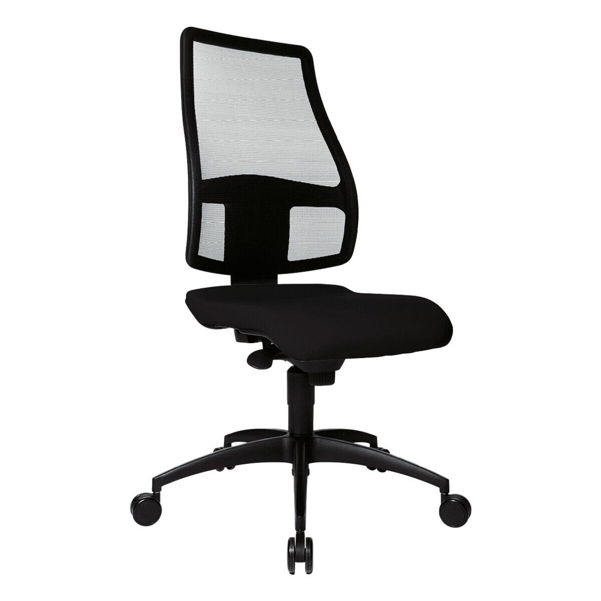 TOPSTAR Schreibtischstuhl Syncro Net, mit Knierolle und ergonomischem Netzrücken, (ohne Armlehnen) schwarz | schwarz