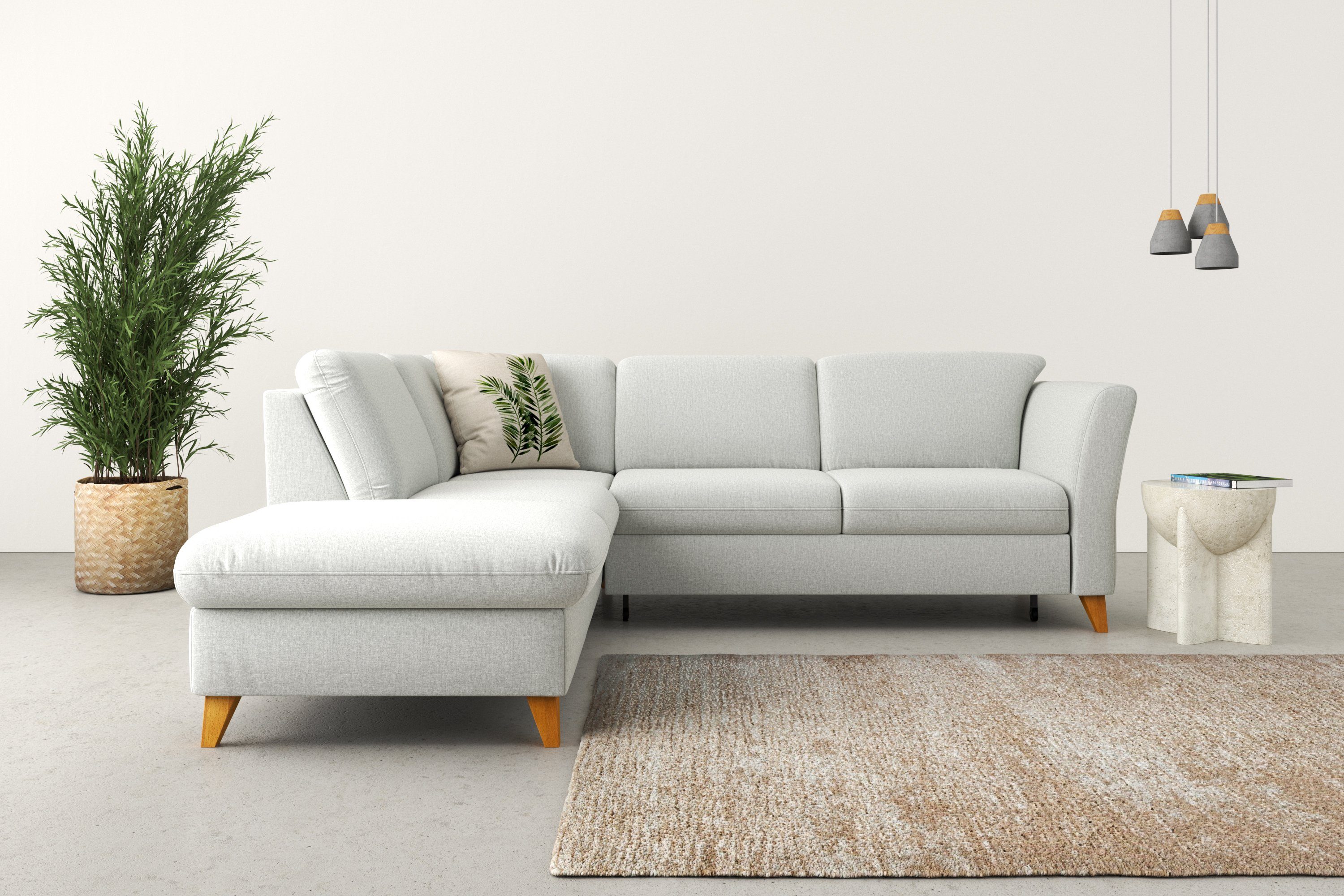Home affaire Ecksofa Trelleborg L-Form, Federkern-Polsterung, günstig online kaufen