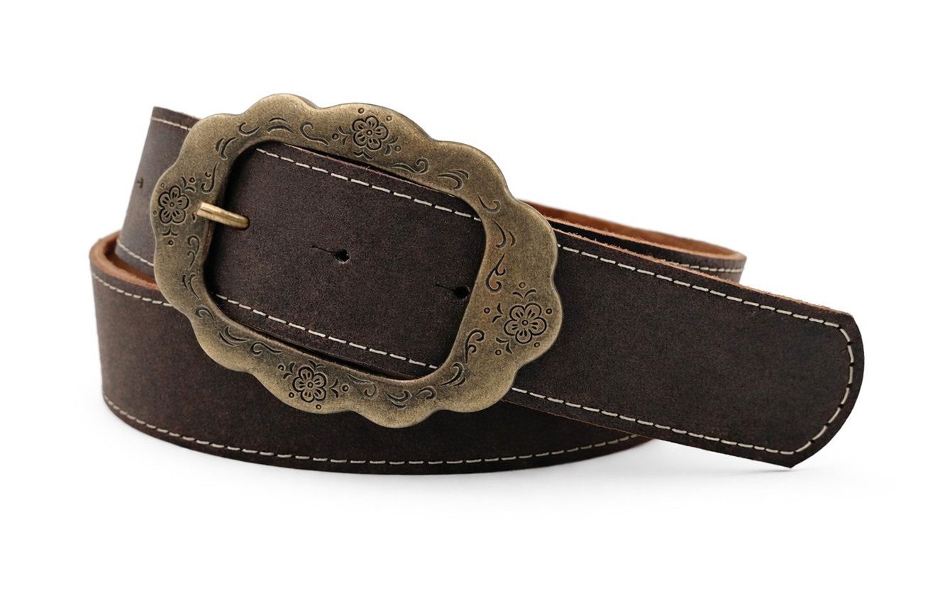 Der Trachtler Ledergürtel Trachtengürtel MADE IN GERMANY - Echt Leder