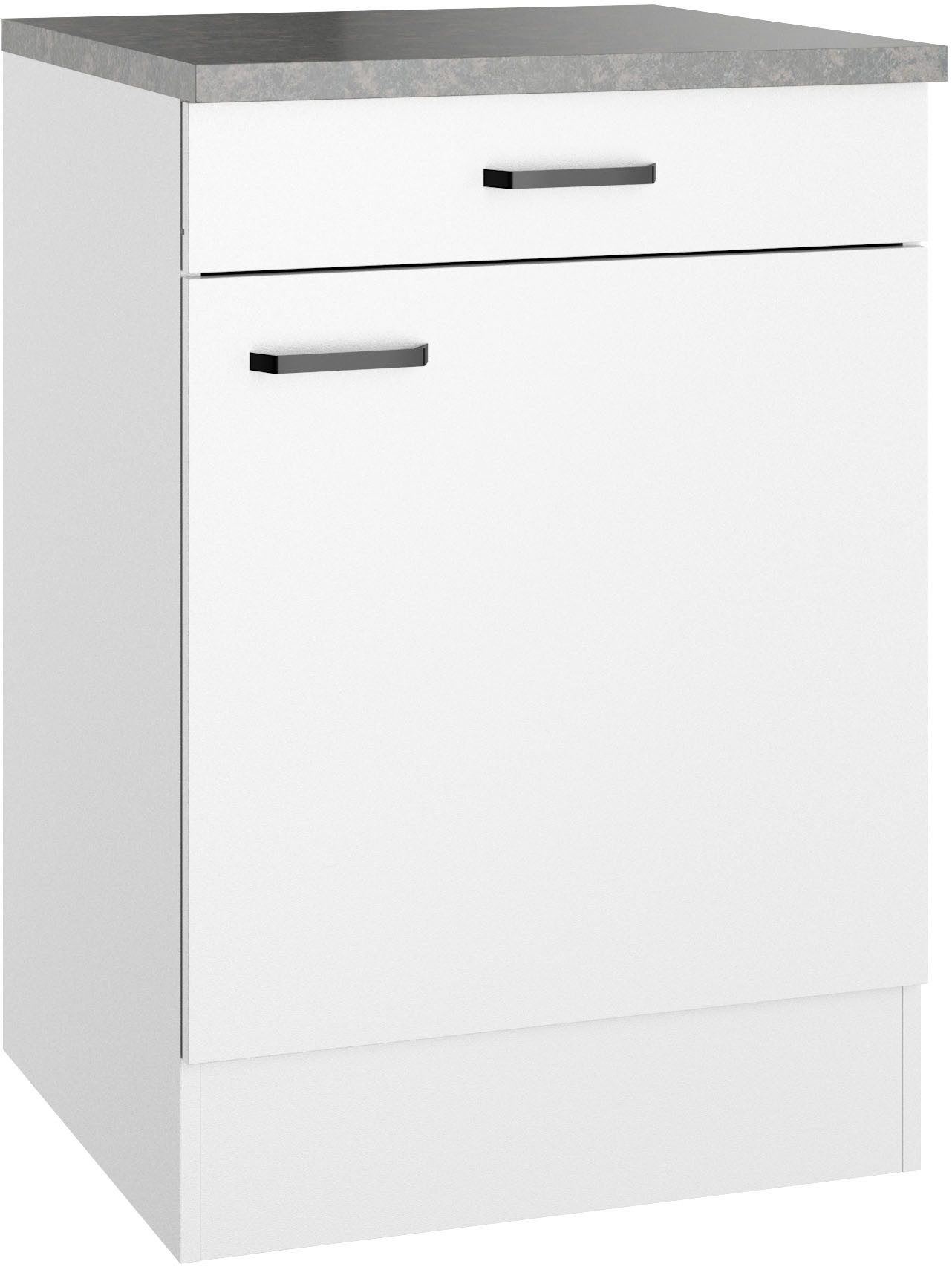 OPTIFIT Unterschrank OPTImulti Breite 60 cm, Tiefe 60 cm, mit 1 Tür, 1 Schubkasten, 1 Einlegeboden
