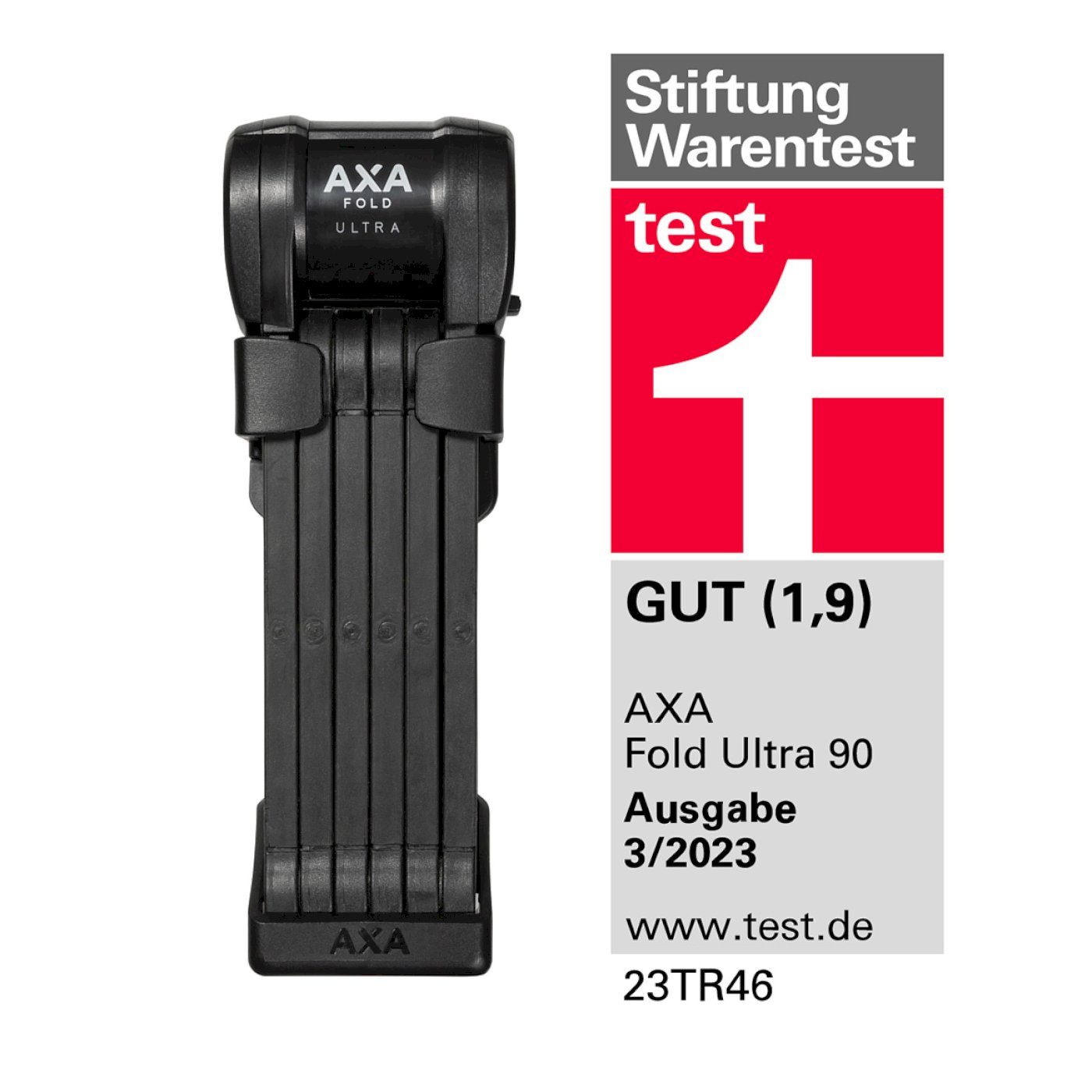 AXA Faltschloss AXA Faltschloss fürs Fahrrad Fold Ultra 90
