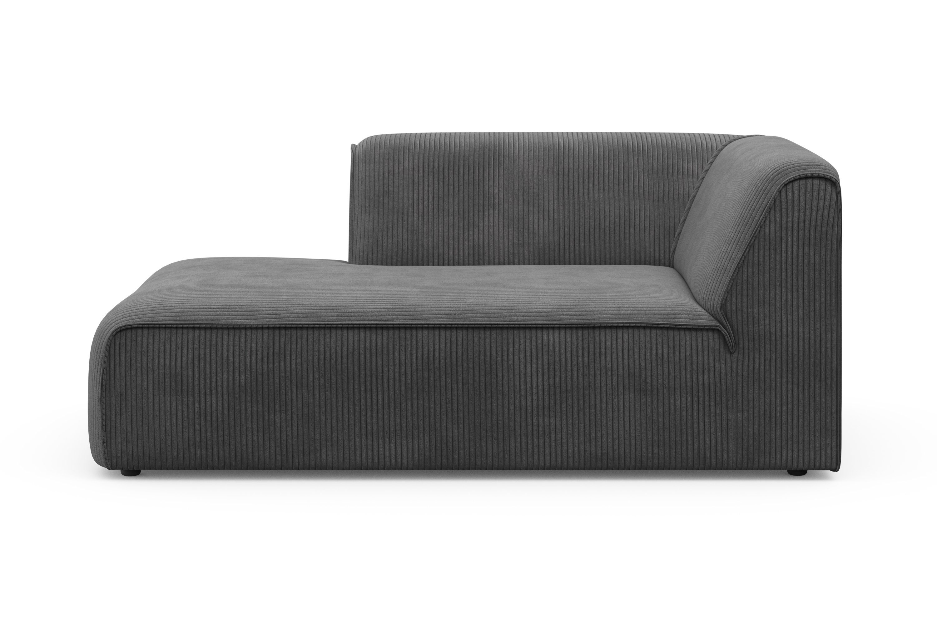 RAUM.ID Ottomane Merid Chaiselongue, Maße B/T/H: 100/162/70 cm, als Modul oder separat verwendbar, für individuelle Zusammenstellung