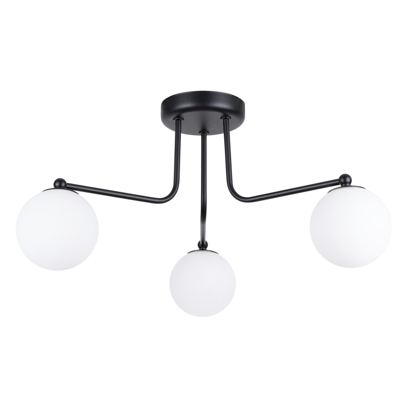 SOLLUX lighting Kronleuchter Kronleuchter Astral 3 Schwarz, Nicht enthalten