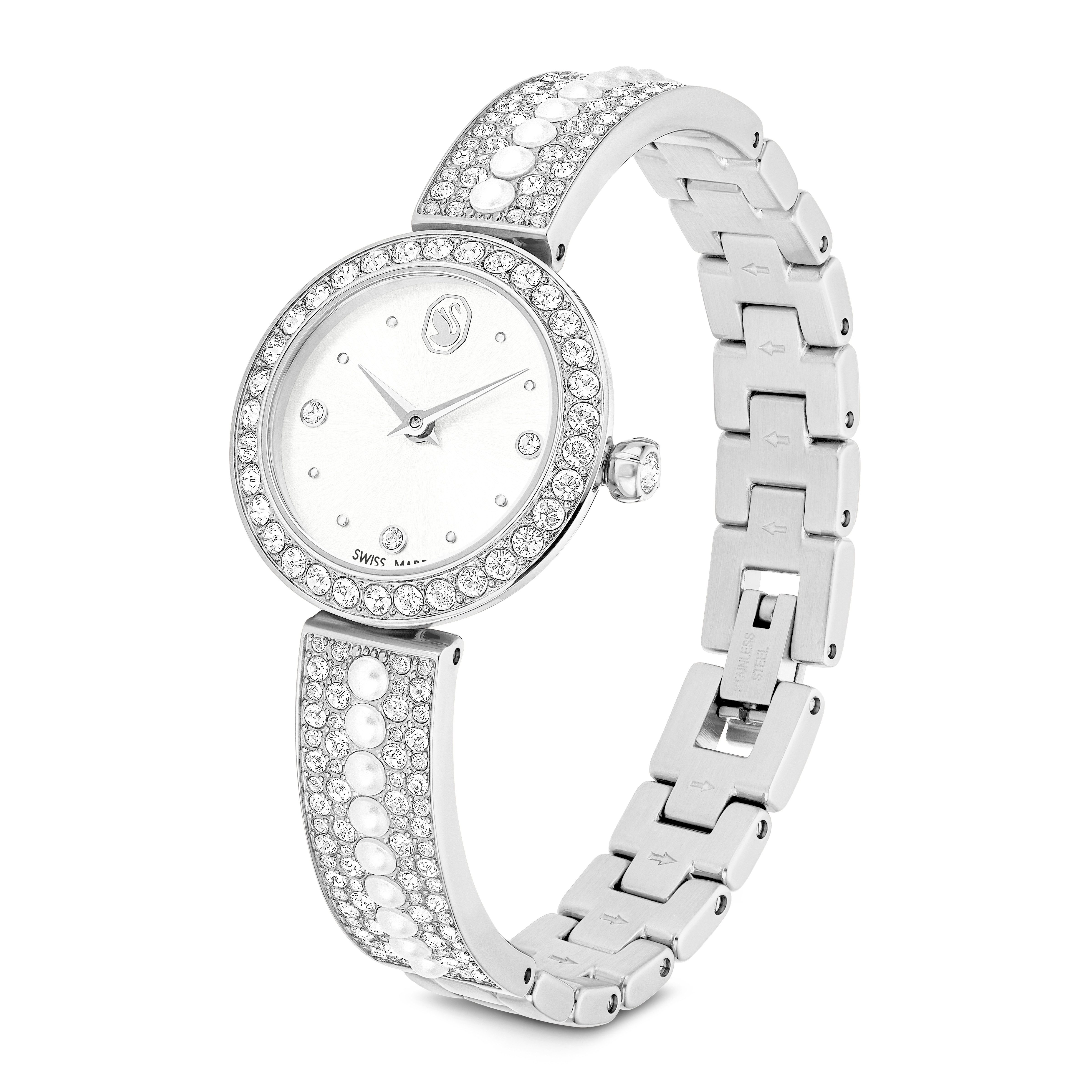 Swarovski Quarzuhr MATRIX 5743680, Armbanduhr, Damenuhr, Swiss Made, Edelstahlarmband, analog